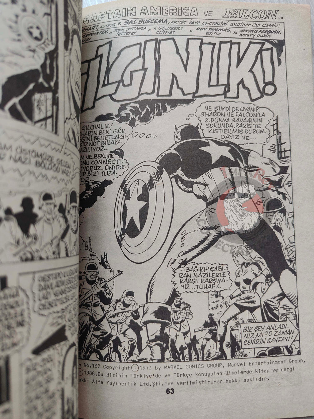 Captain America – Issue #2 1988 Turkish Comic Turkey #159 #160 #161 #162
