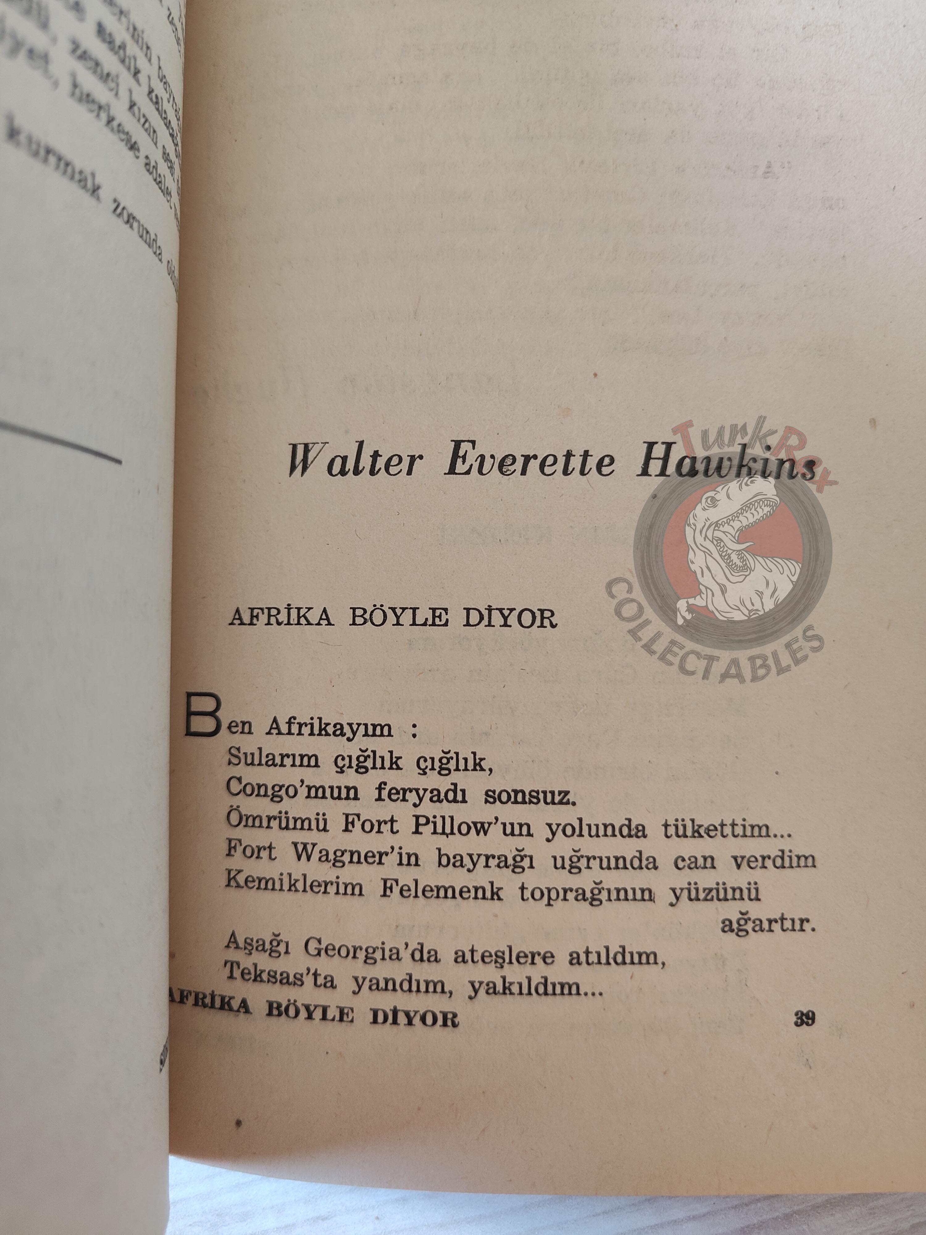 Sihamba – Black Stories and Poems 1957 1st Turkish Book Turkey Richard Wright Langston Hughes