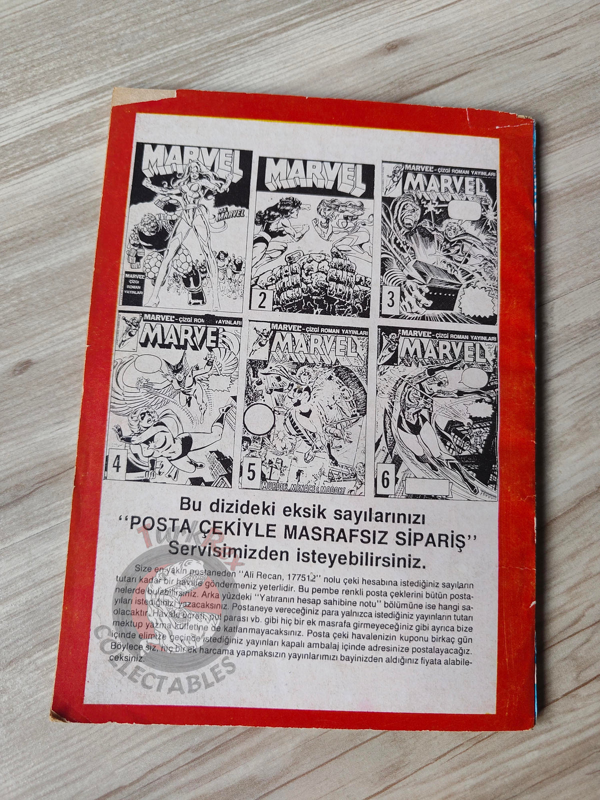 Ms. Marvel #3 1988 Turkish Comic Turkey #4 #5 #6