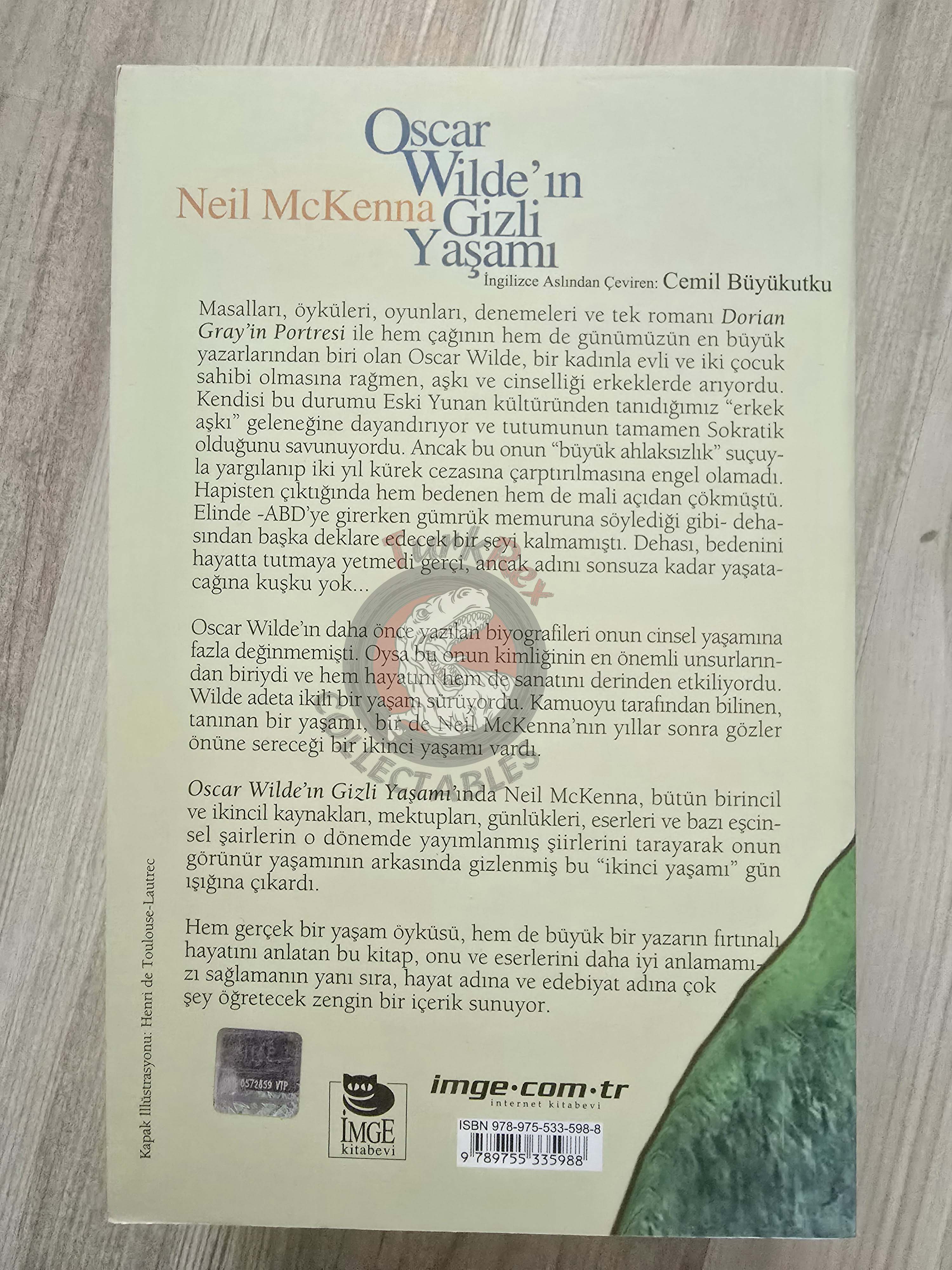 Neil McKenna – The Secret Life of Oscar Wilde 2009 1st Turkish Book Turkey