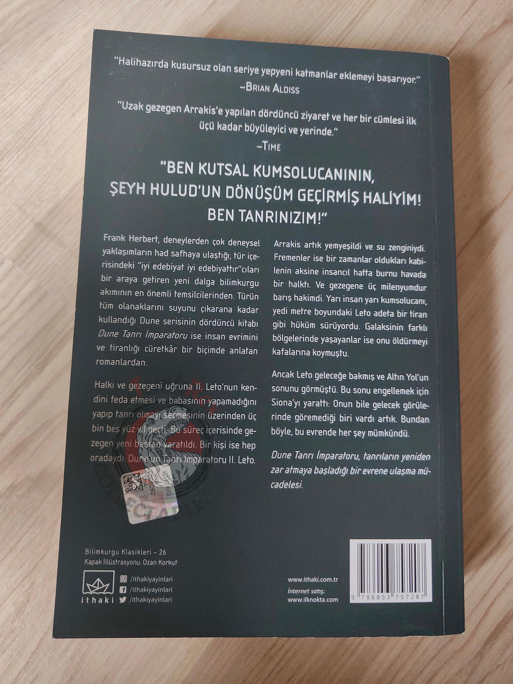 Frank Herbert – God Emperor of Dune Turkish Book Turkey Dune Series