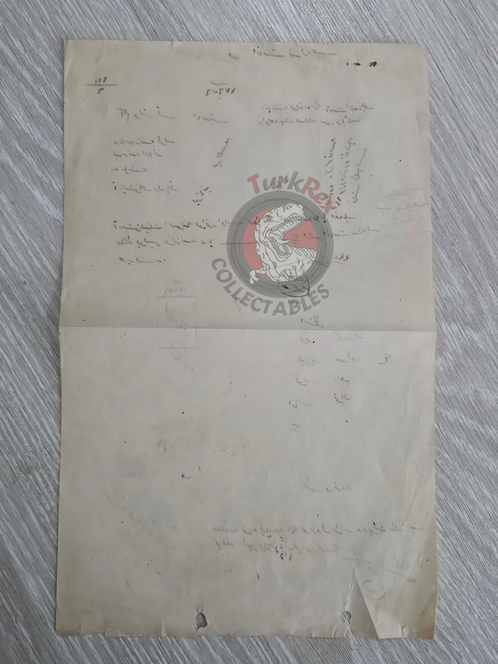 Ottoman Residence Permit for a Greek Citizen 1916 Istanbul Document Rum Greece Galata