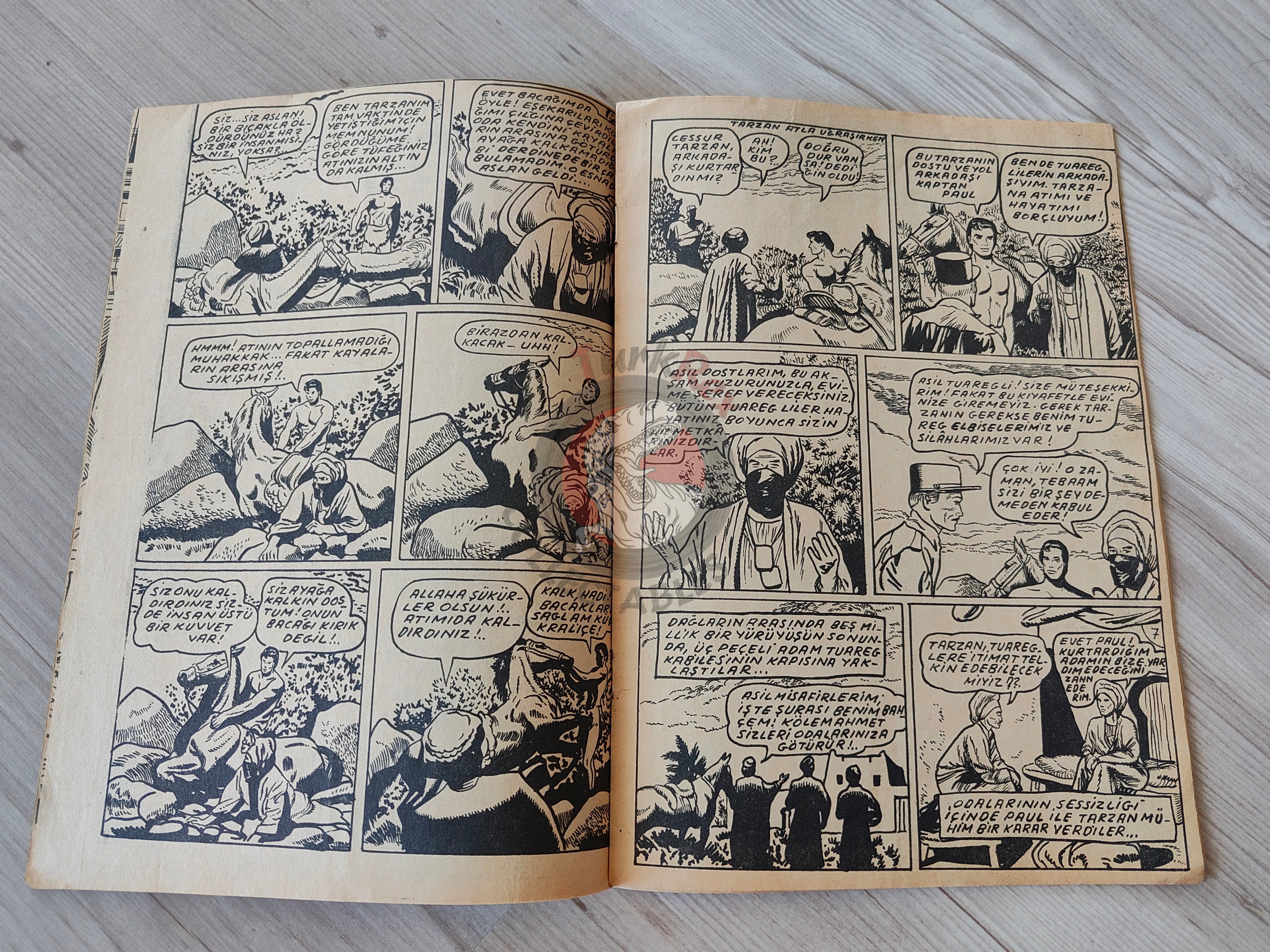 1001 Özel #119 1954 Tarzan and the Veiled Man Turkish Comic Mag Turkey