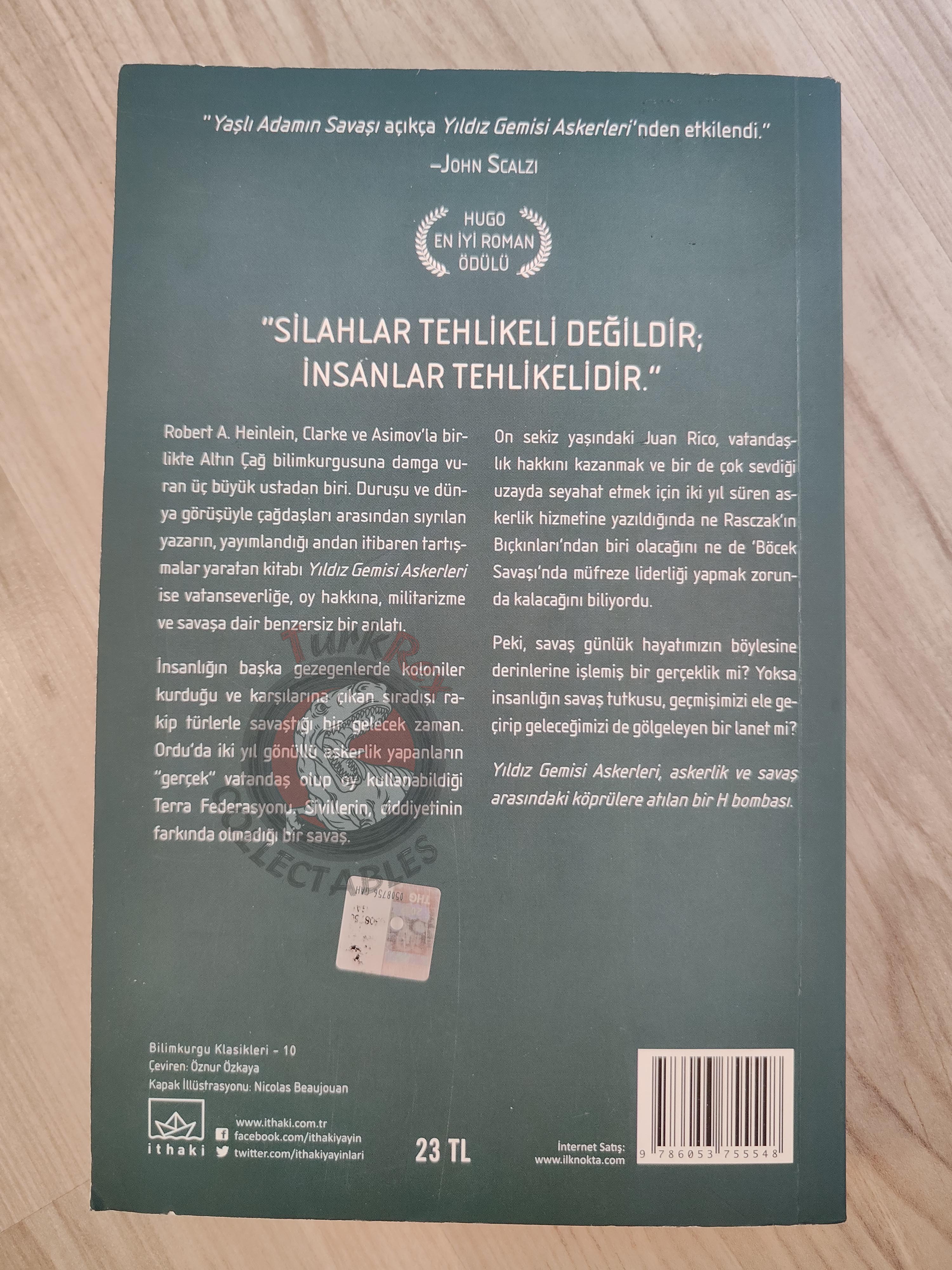 Robert A. Heinlein  – Starship Troopers 2016 Turkish Book Turkey