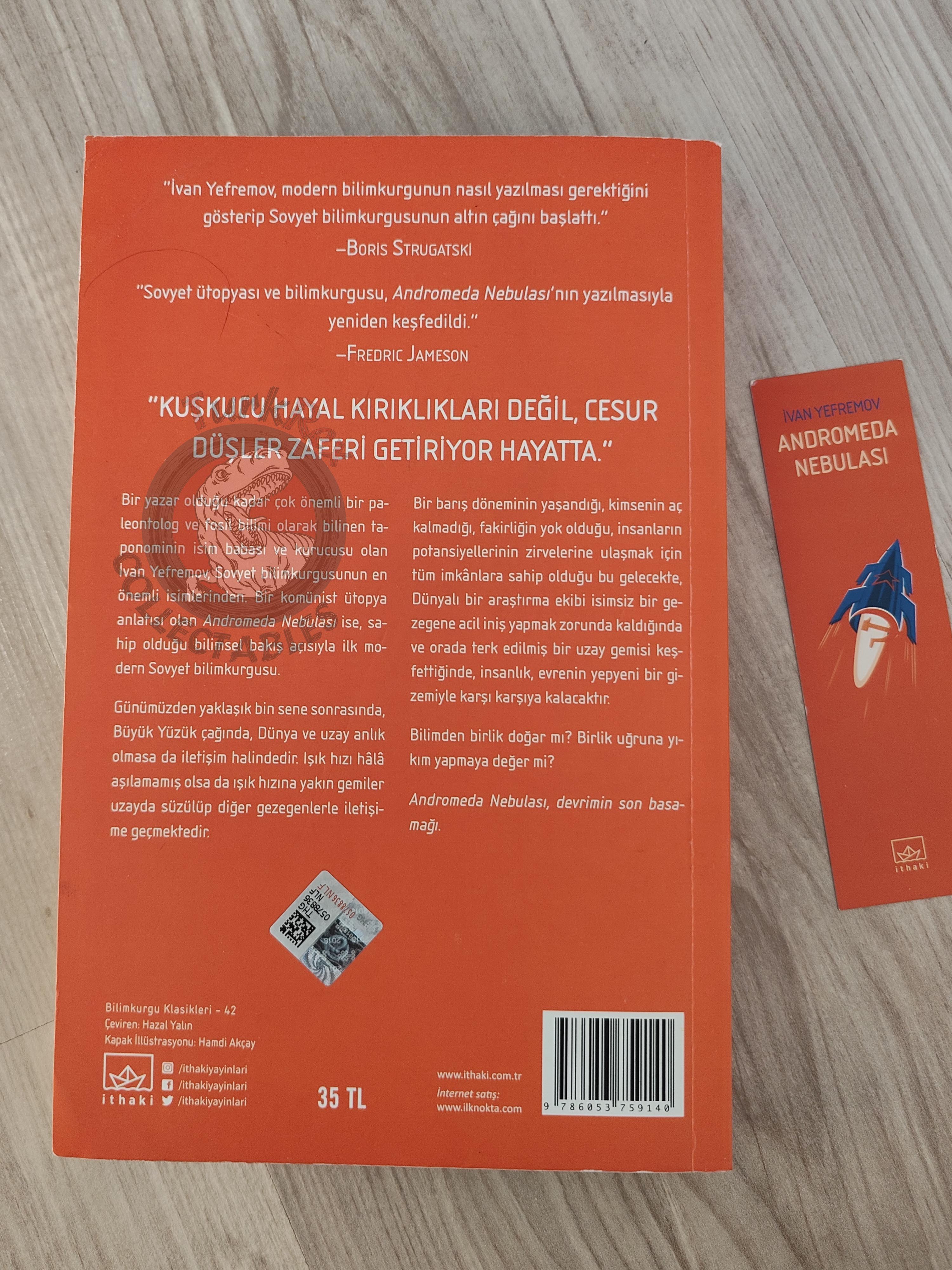 Ivan Yefremov  – Andromeda: A Space-Age Tale 2019 1st Turkish Book Turkey