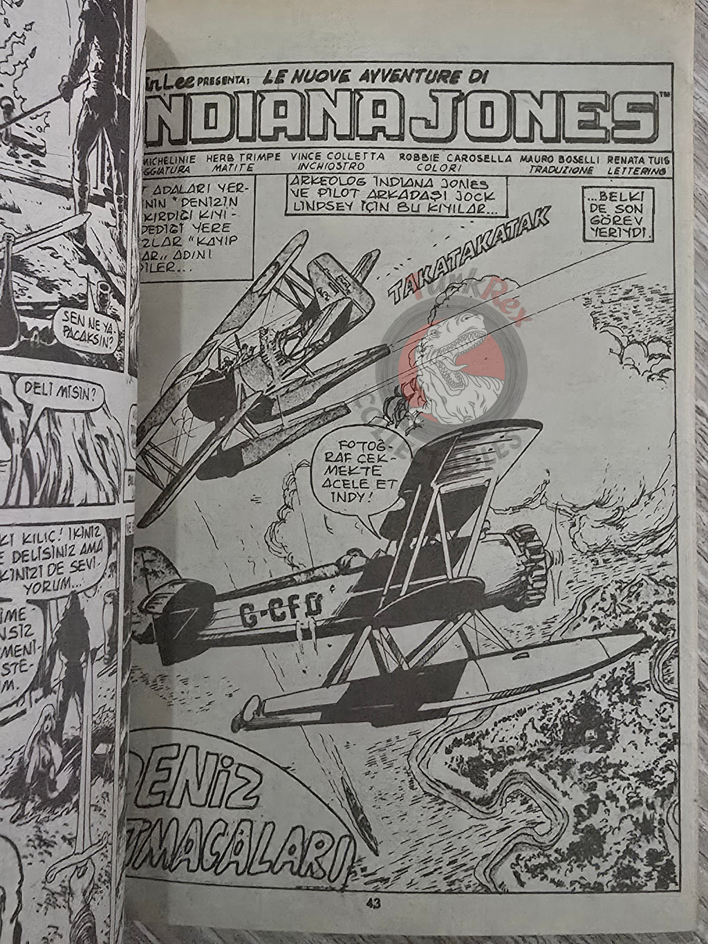 Red Sonja Summer Special Issue 1987 Turkish Comic Turkey Cover #2 - Indiana Jones #15 #16