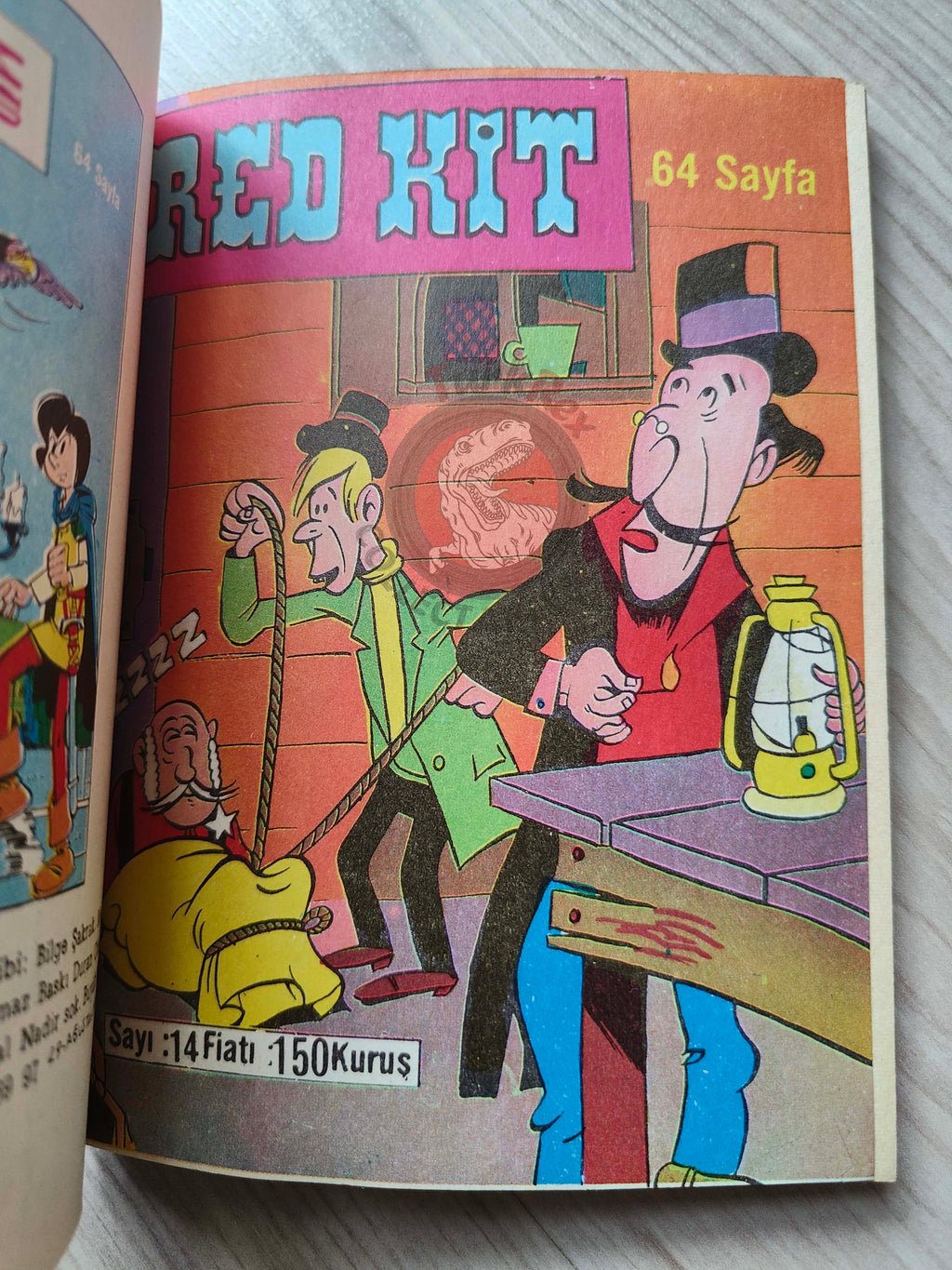 Lucky Luke #5 L’Elixir du Docteur Doxey 1972 Turkish Comic Turkey Le Vieux Nick Boule et Bill