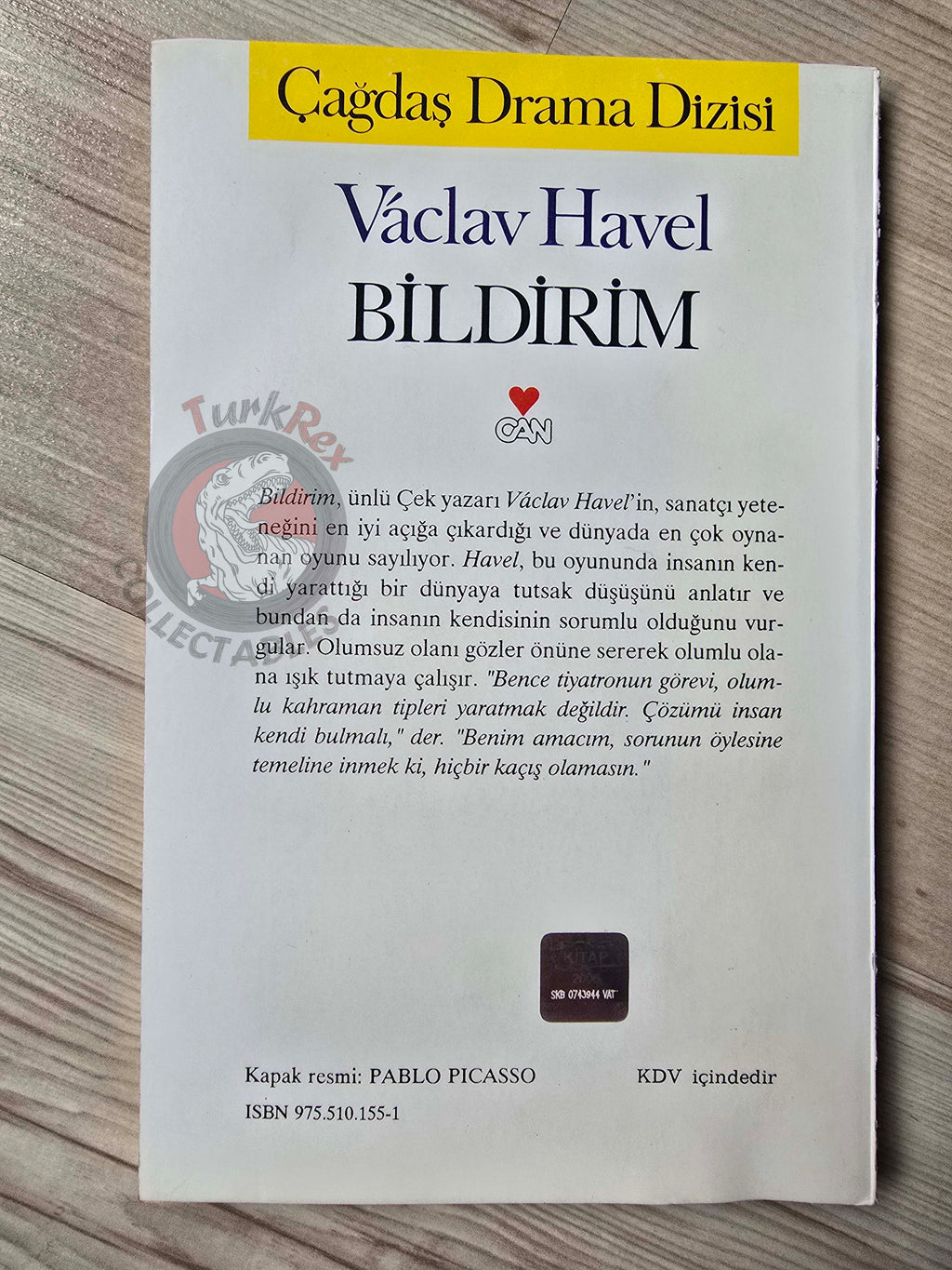 Václav Havel – Vyrozumění 1990 1st Turkish Book Turkey