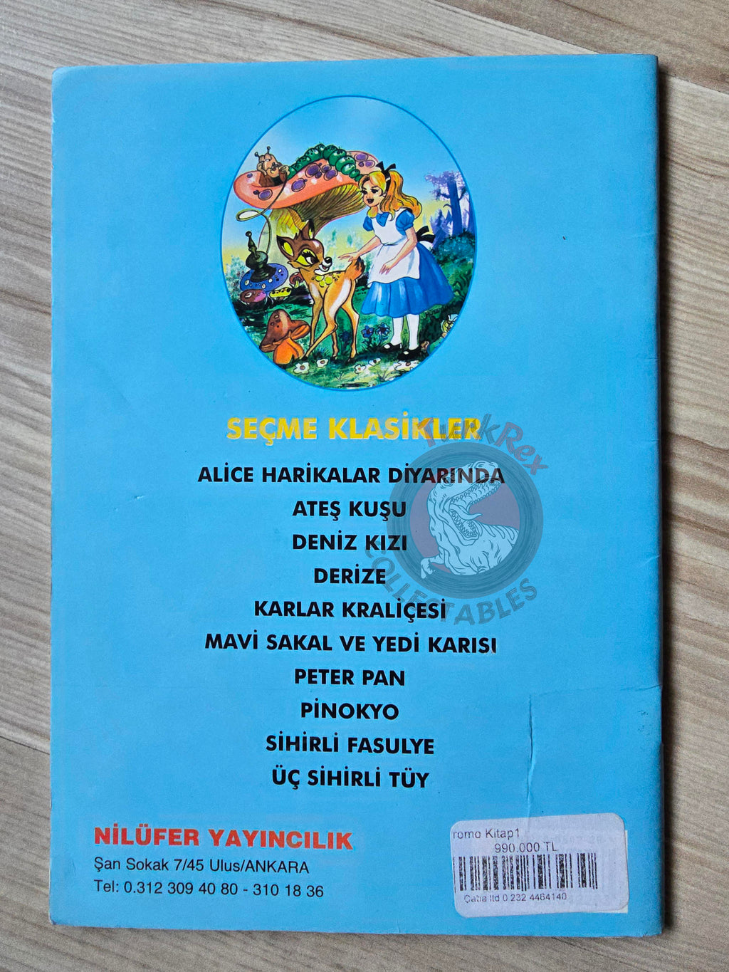 Lewis Carroll – Alice in Wonderland 2003 Turkish Book Turkey Illustrated