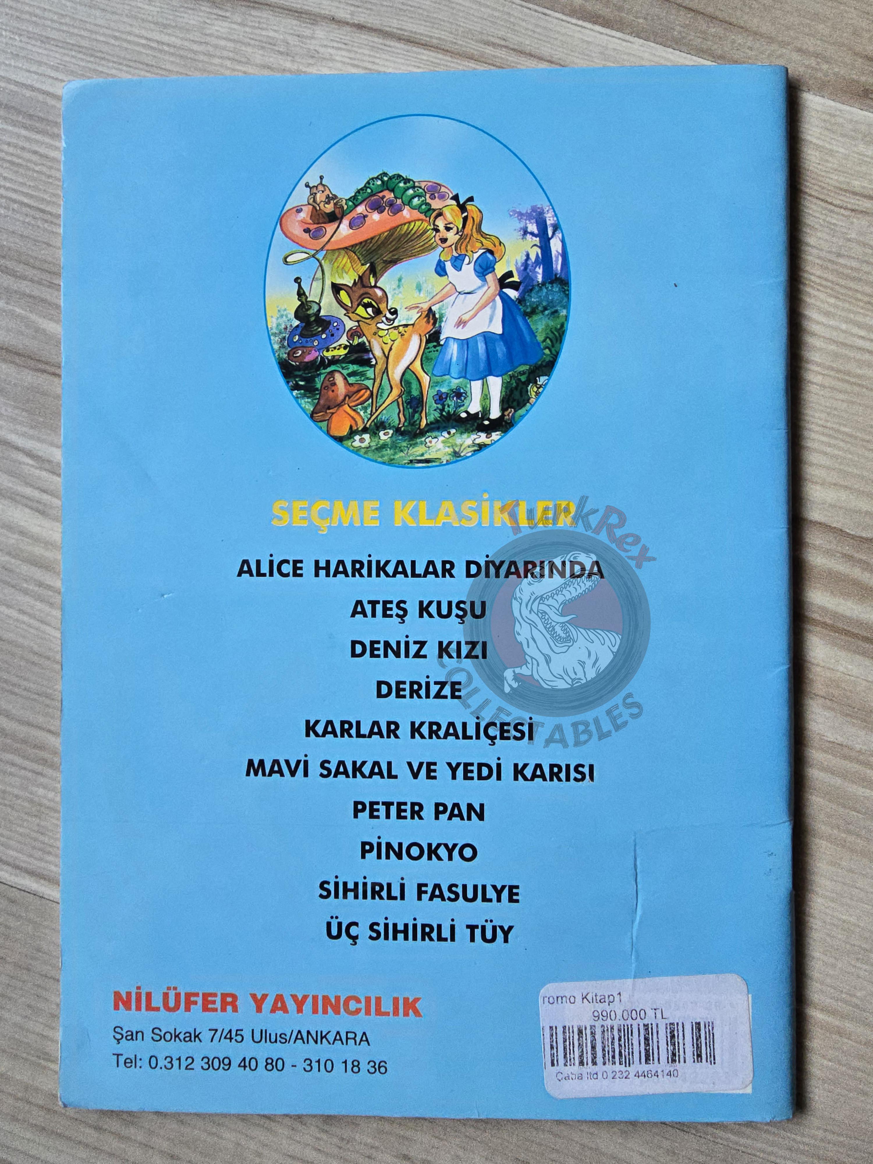 Lewis Carroll – Alice in Wonderland 2003 Turkish Book Turkey Illustrated