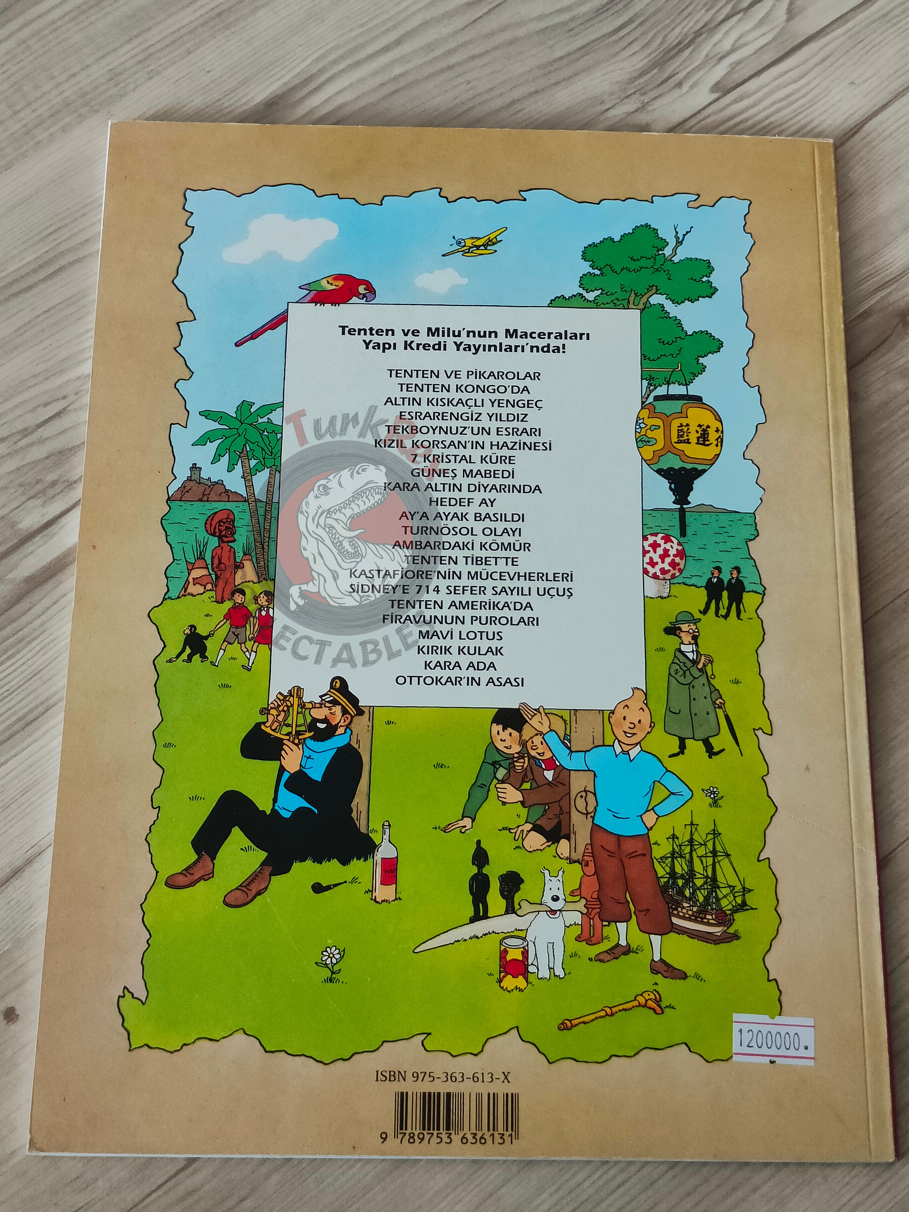 Tintin – Tintin in the Congo 1998 Turkish Edition Comic Turkey 2nd YKY