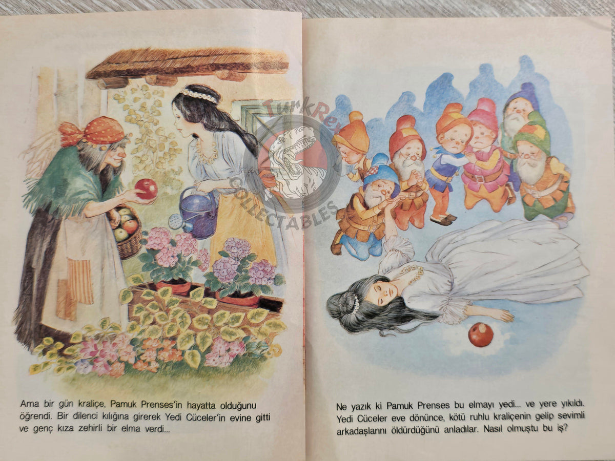 Grimm Brothers – Snow White and the Seven Dwarfs 1984 Turkish Book Turkey Illustrated
