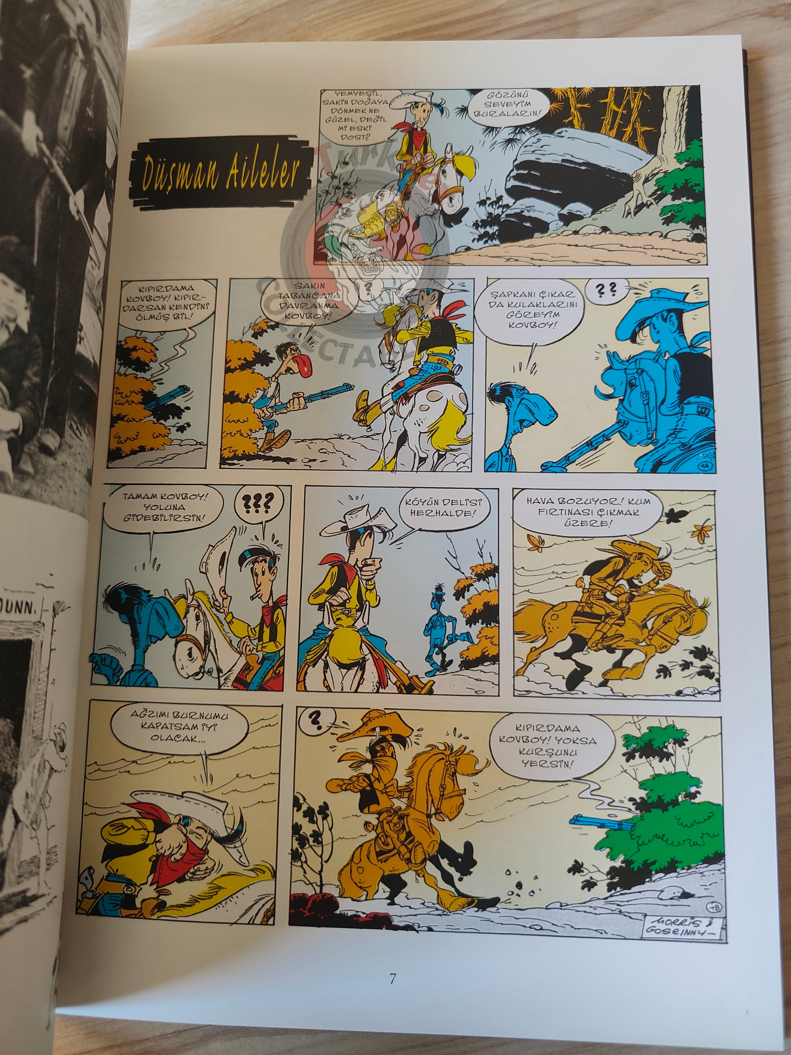 Lucky Luke – L'integrale #7 Turkish Comic Turkey Les Rivaux de Painful Gulch