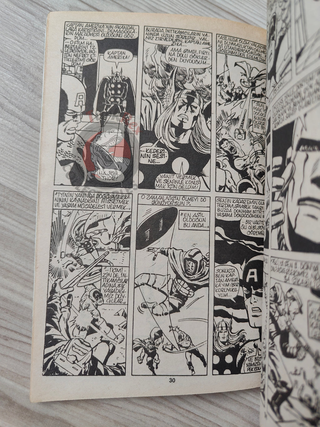 Captain America – Issue #6 1988 Turkish Comic Turkey #175 #176 #177 #178