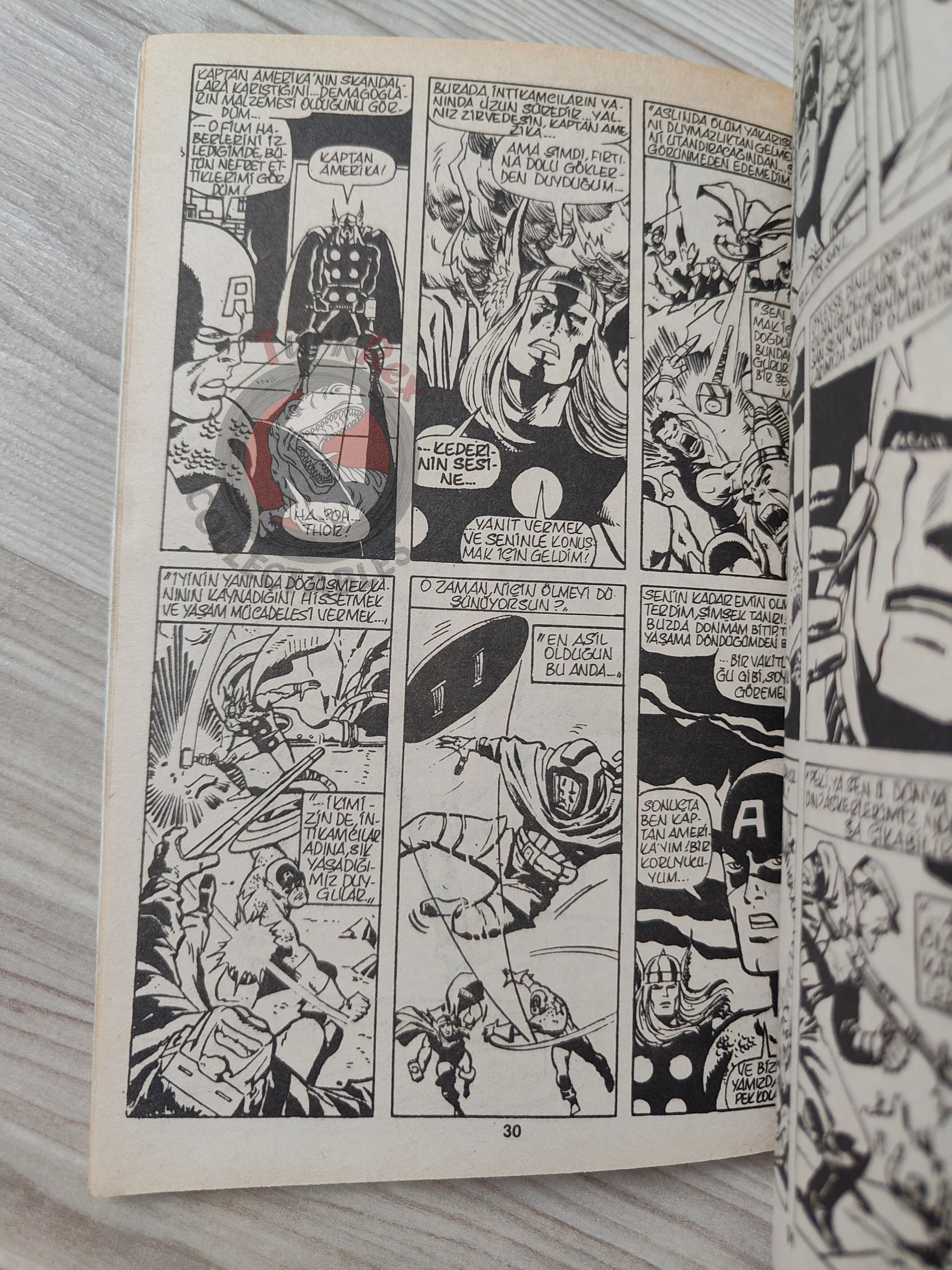 Captain America – Issue #6 1988 Turkish Comic Turkey #175 #176 #177 #178