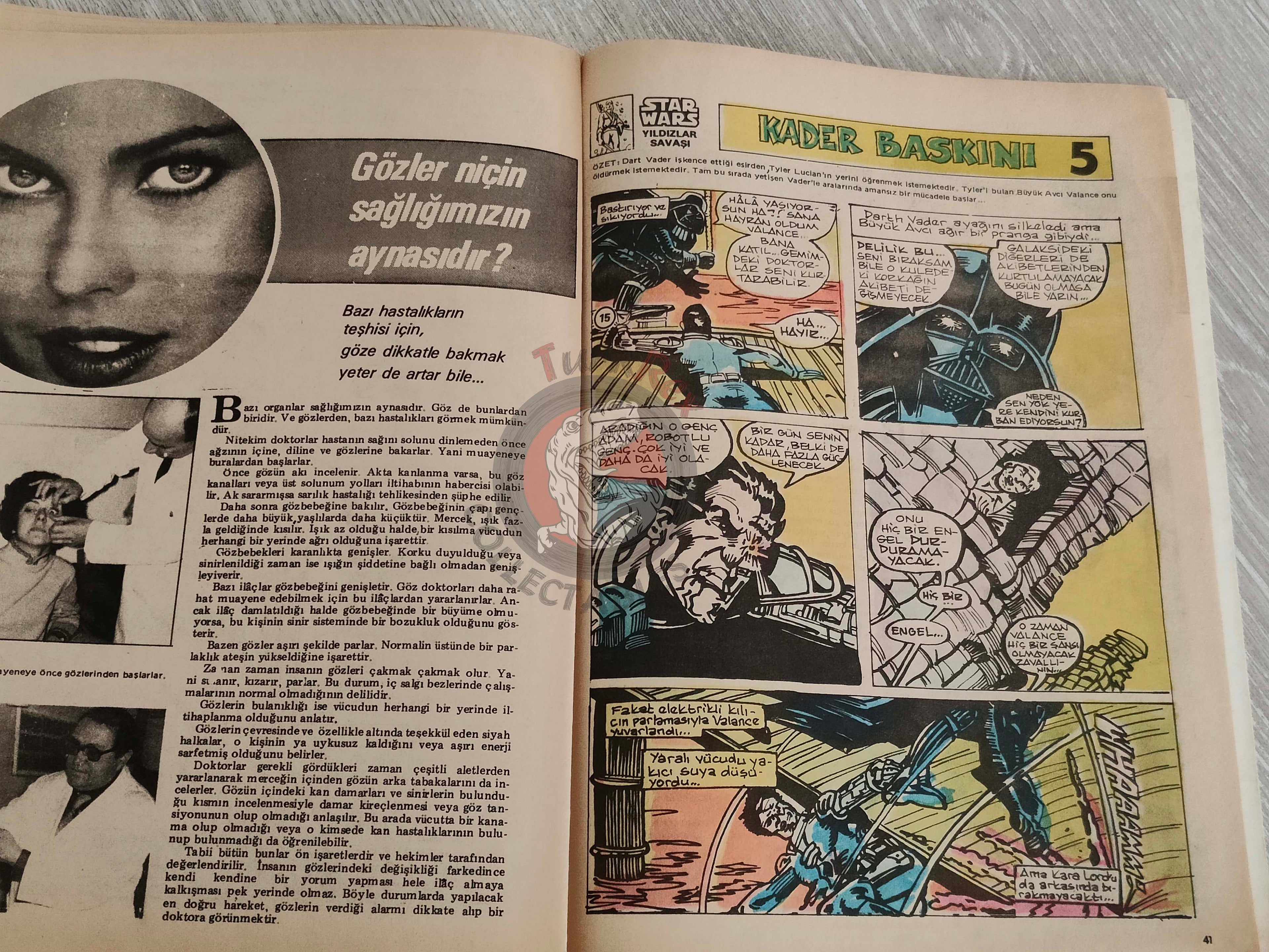 Tercüman Çocuk #46 1982 Turkish Comic Turkey Star Wars #29 Pink Panther Tounga