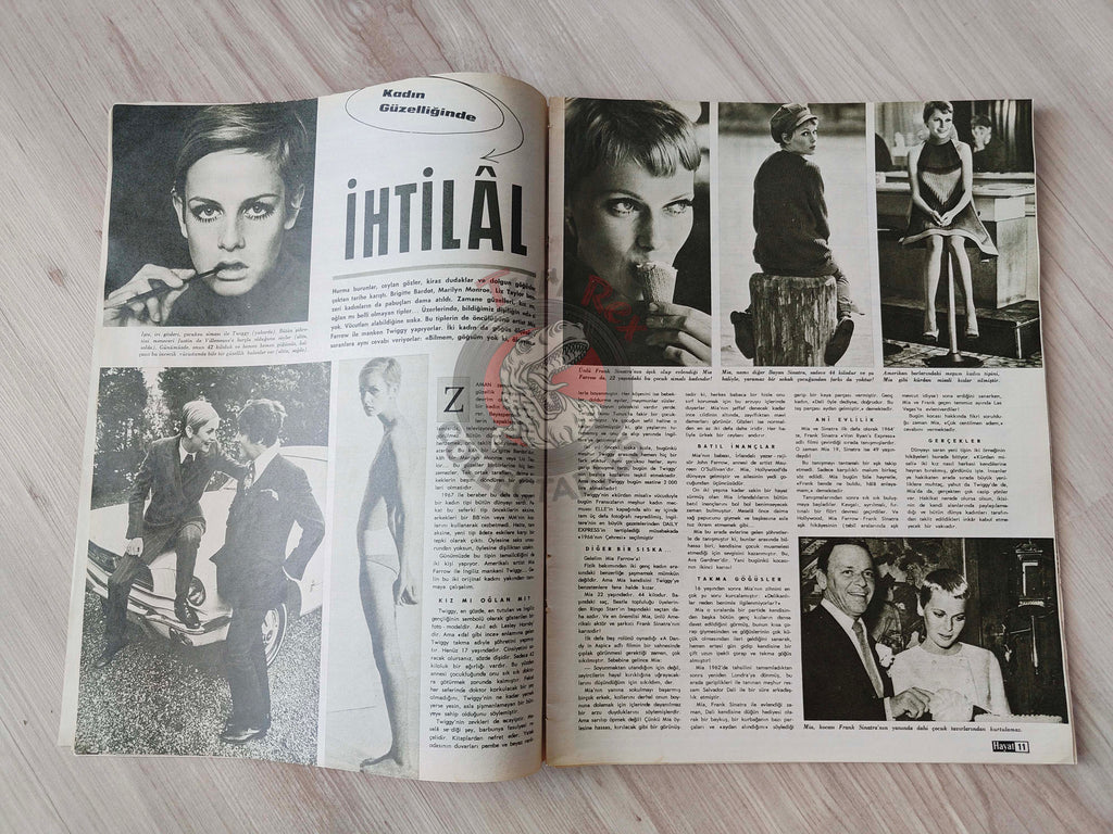 Hayat 1967 The Shah of Iran Turkish Mag Turkey Mohammad Reza Pahlavi Stalin’s Daughter King Faisal of Saudi Arabia