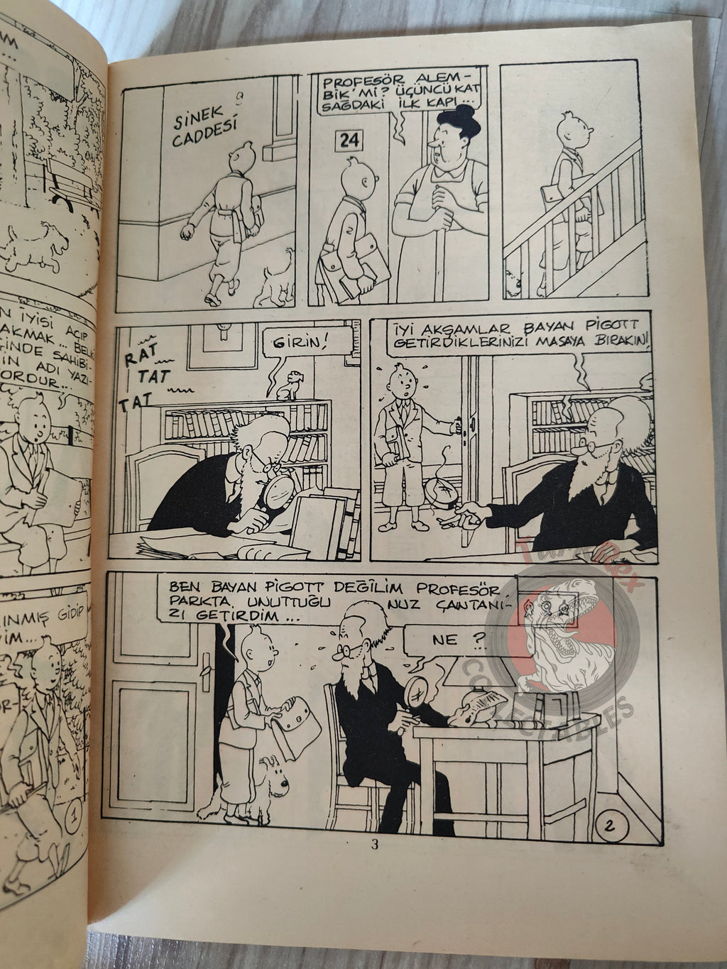 Tintin – King Ottokar's Sceptre early 1980s Turkish Edition Comic Turkey 2