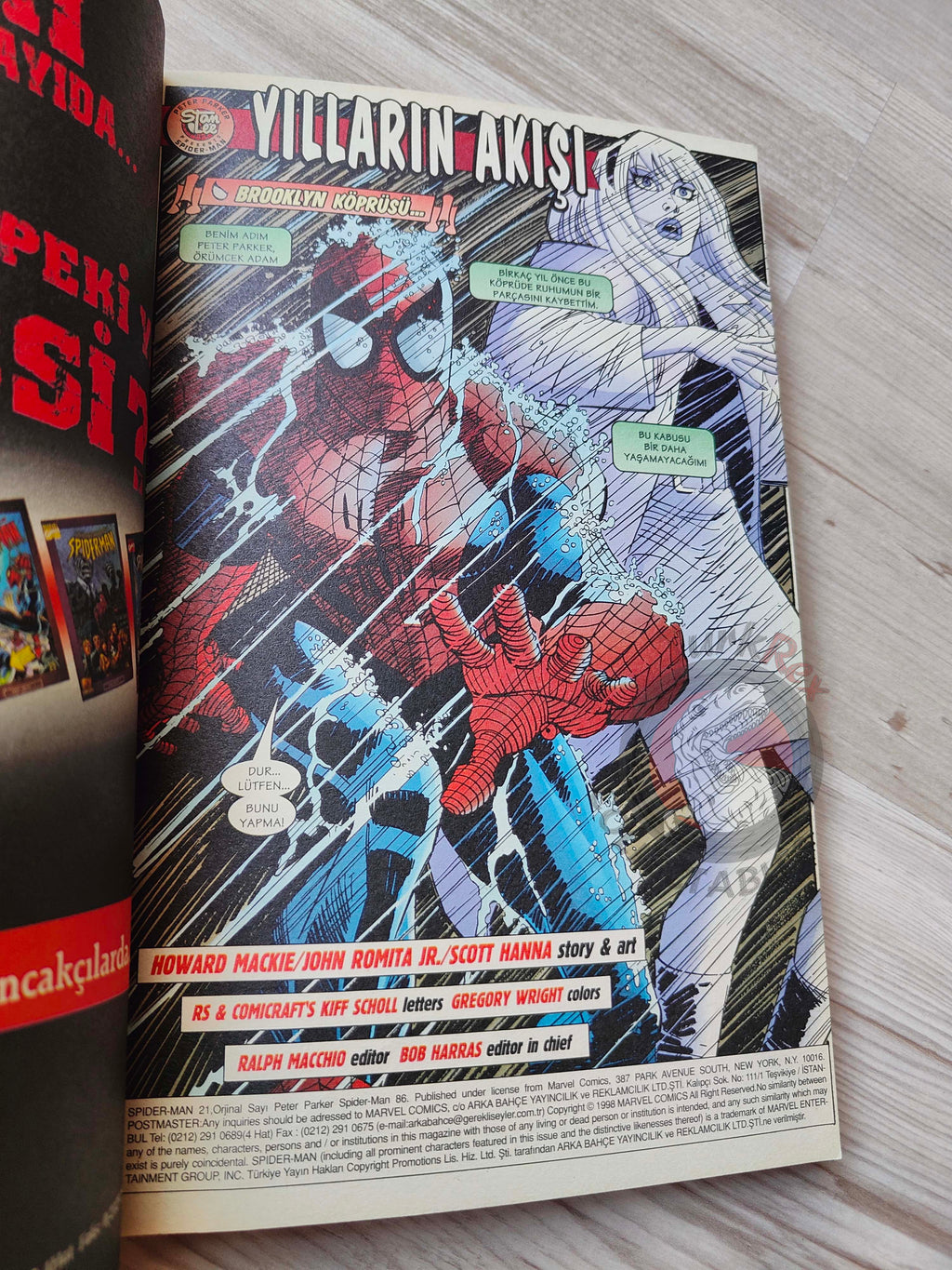 Spider-Man #8 1999 Turkish Comic Turkey Peter Parker #85 #86 #87 #88 #89 Amazing #432
