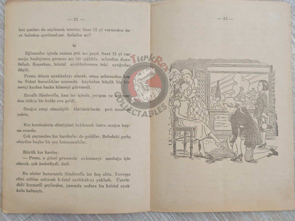 Grimm Brothers – Cinderella 1958 Turkish Book Turkey Illustrated