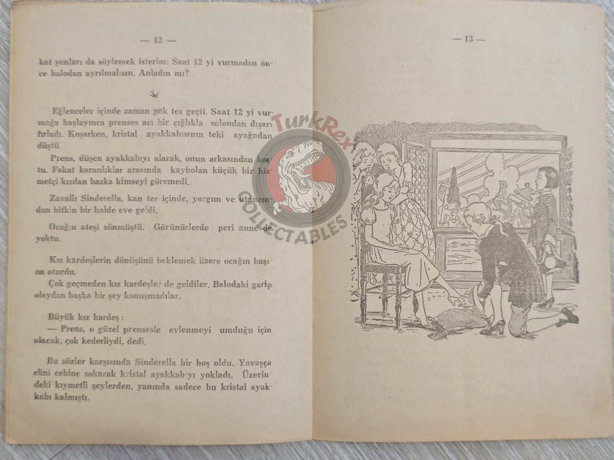 Grimm Brothers – Cinderella 1958 Turkish Book Turkey Illustrated