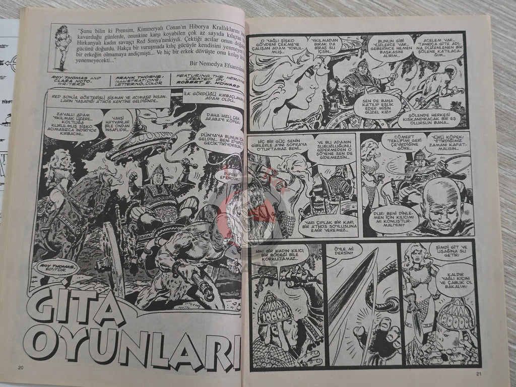 Red Sonja #6 2000 Turkish Comic Turkey vol 1 #2 #3 #4 #5