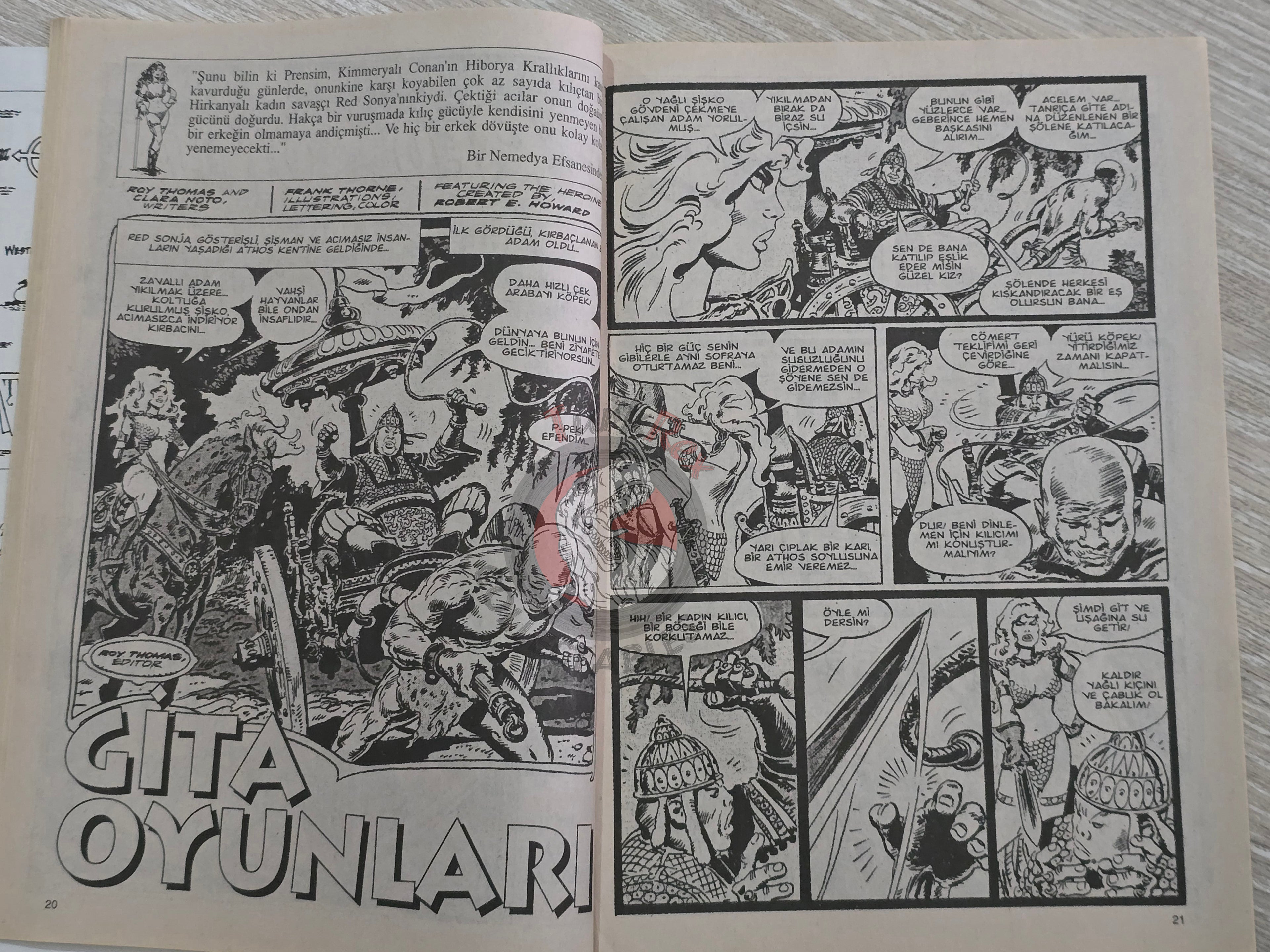 Red Sonja #6 2000 Turkish Comic Turkey vol 1 #2 #3 #4 #5