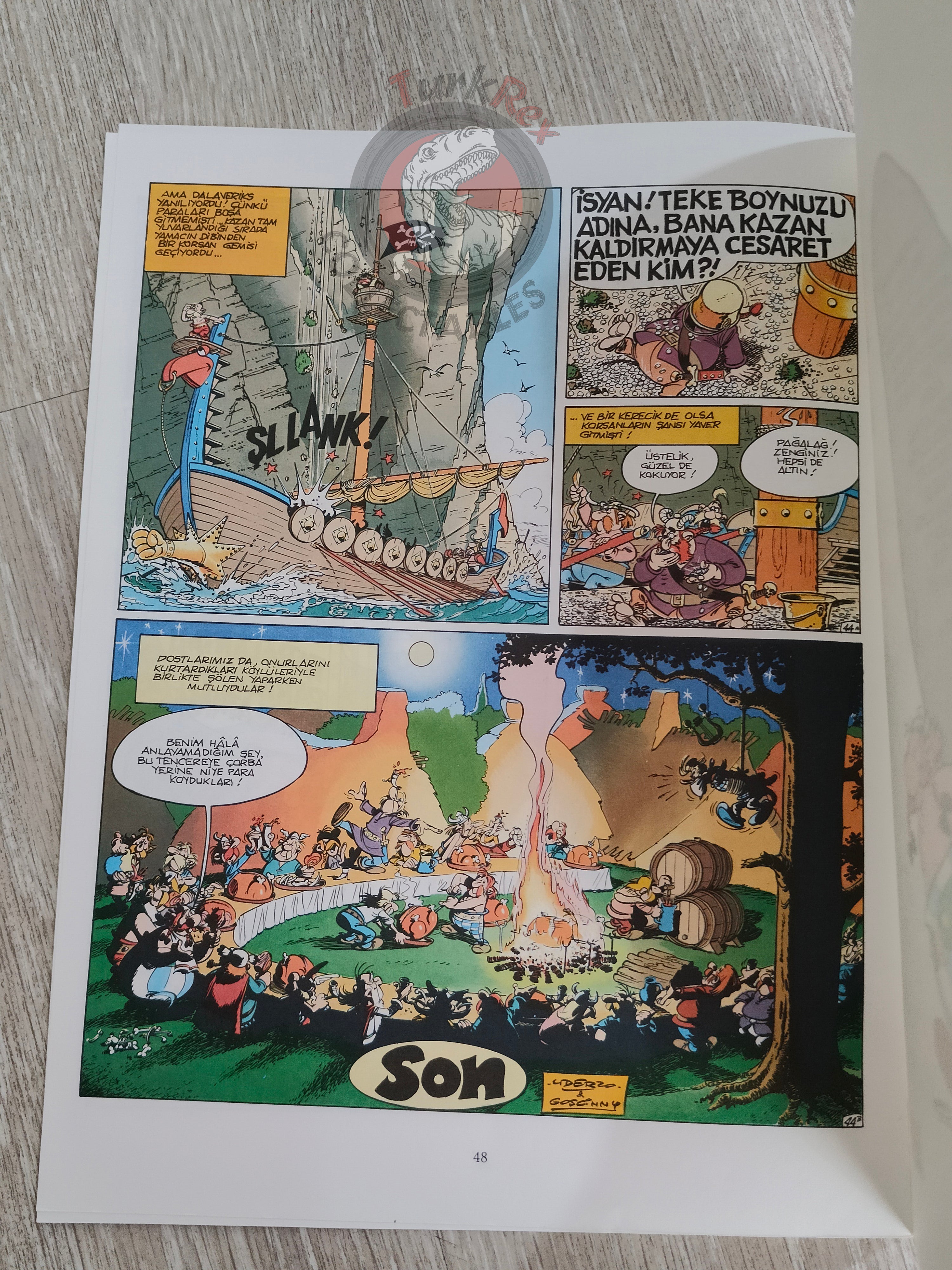 Asterix – Asterix and the Cauldron 1998 1st Edition Turkish Edition Comic Turkey