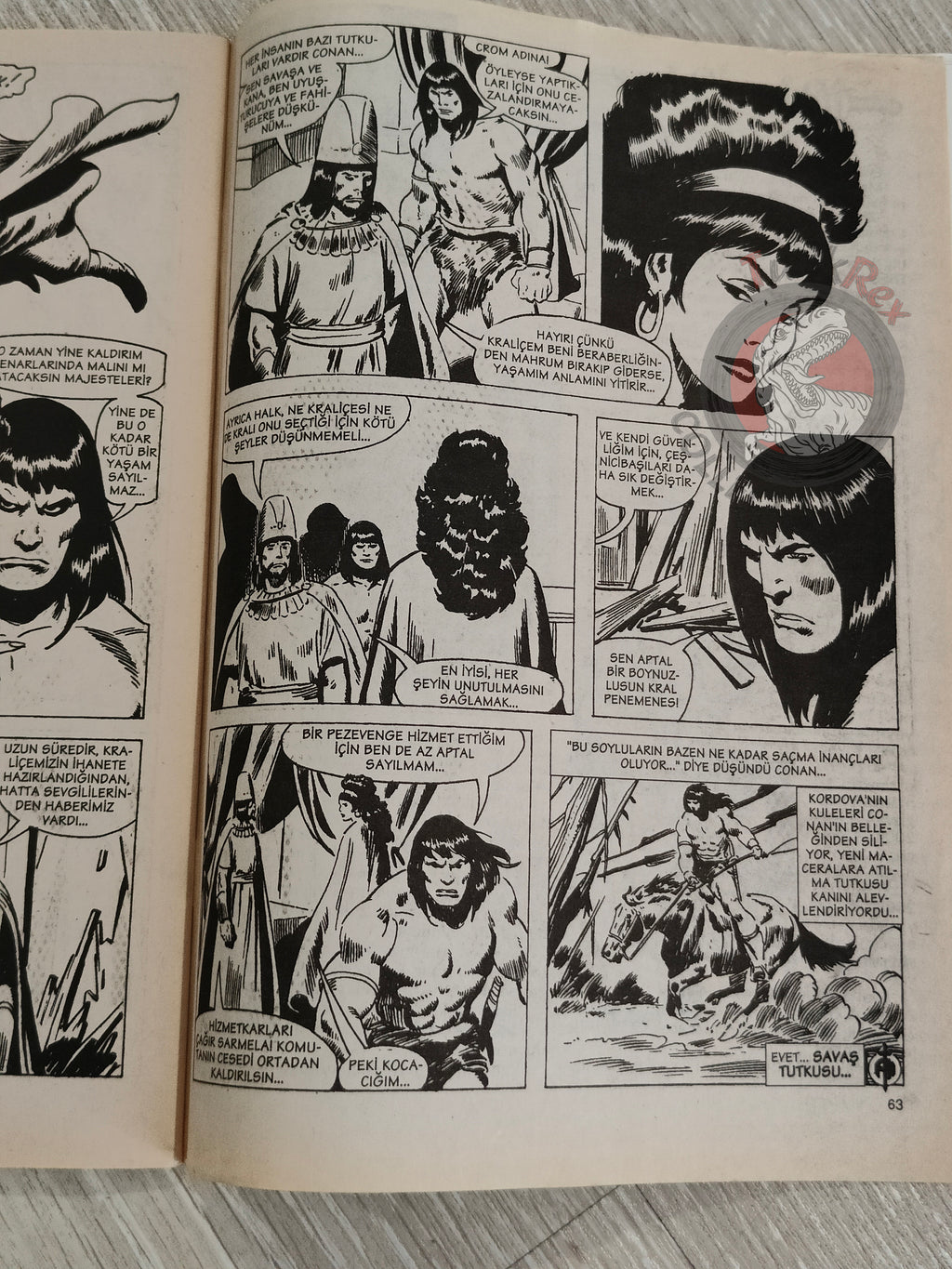 Conan #34 The Savage Sword of Conan #59 #60 Turkish Comic Turkey