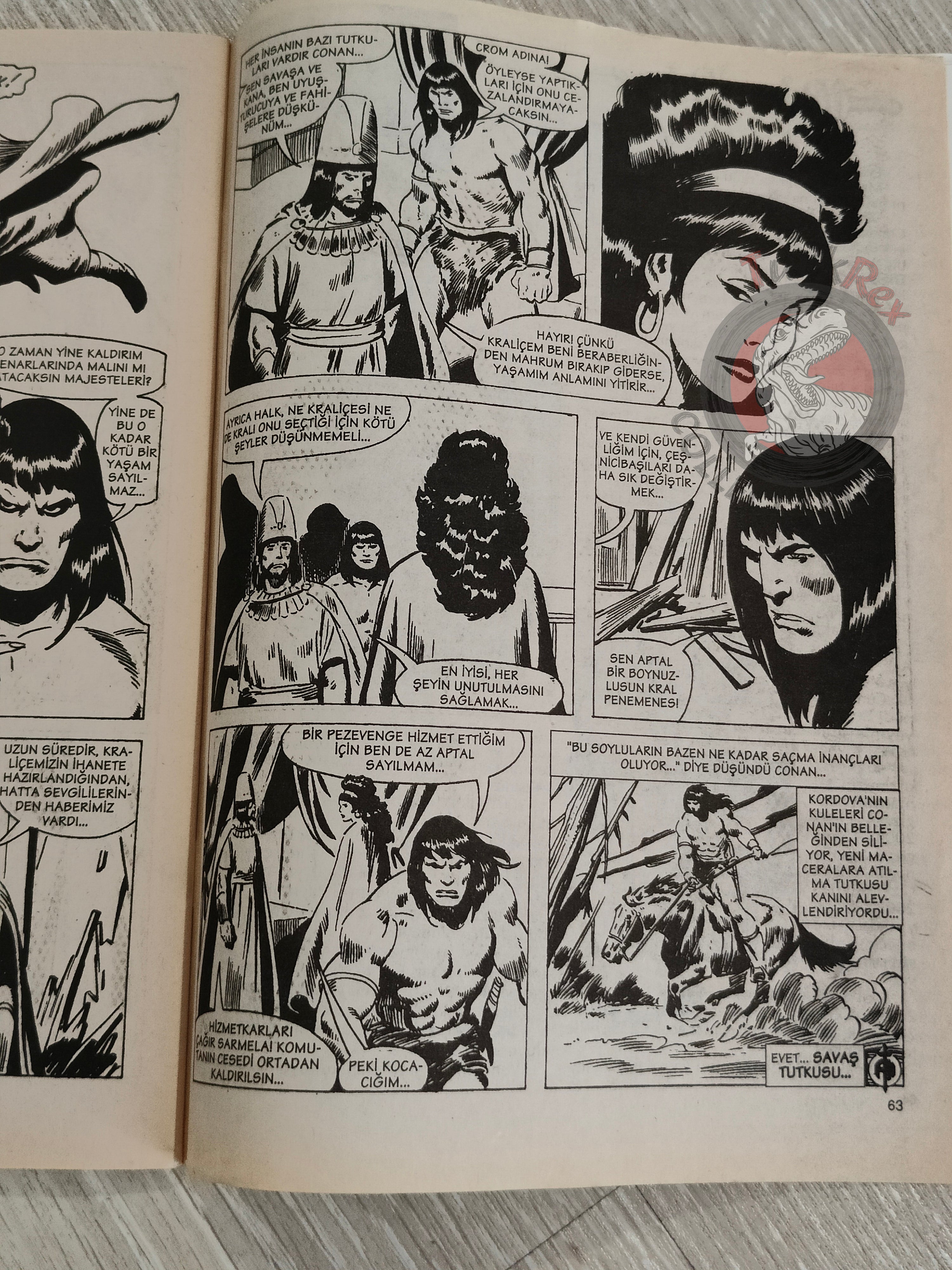 Conan #34 The Savage Sword of Conan #59 #60 Turkish Comic Turkey