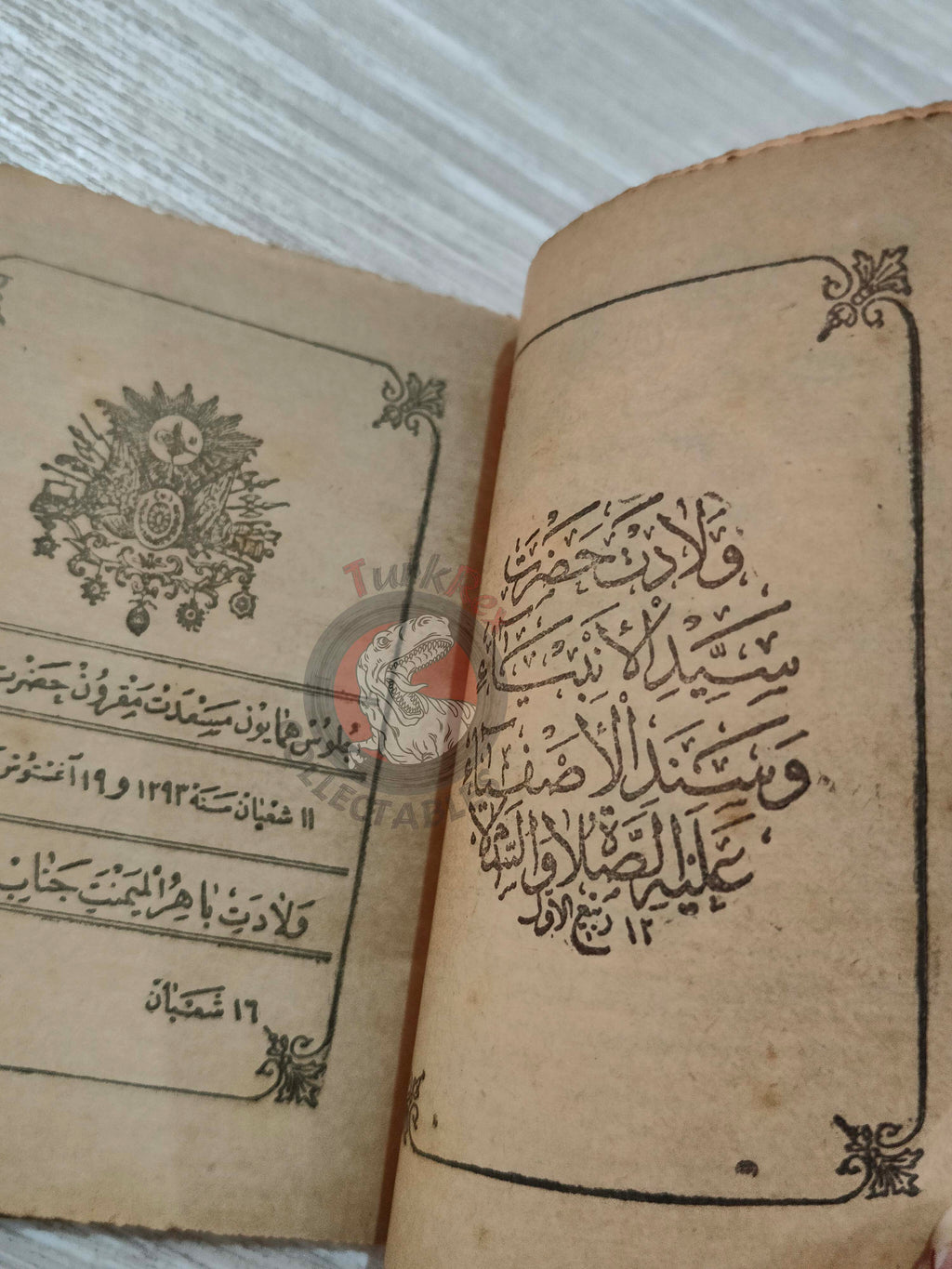 Annual Calender 1907 Ottoman Turkish 1325 Stars Alchemy Astronomer Zodiac Empire