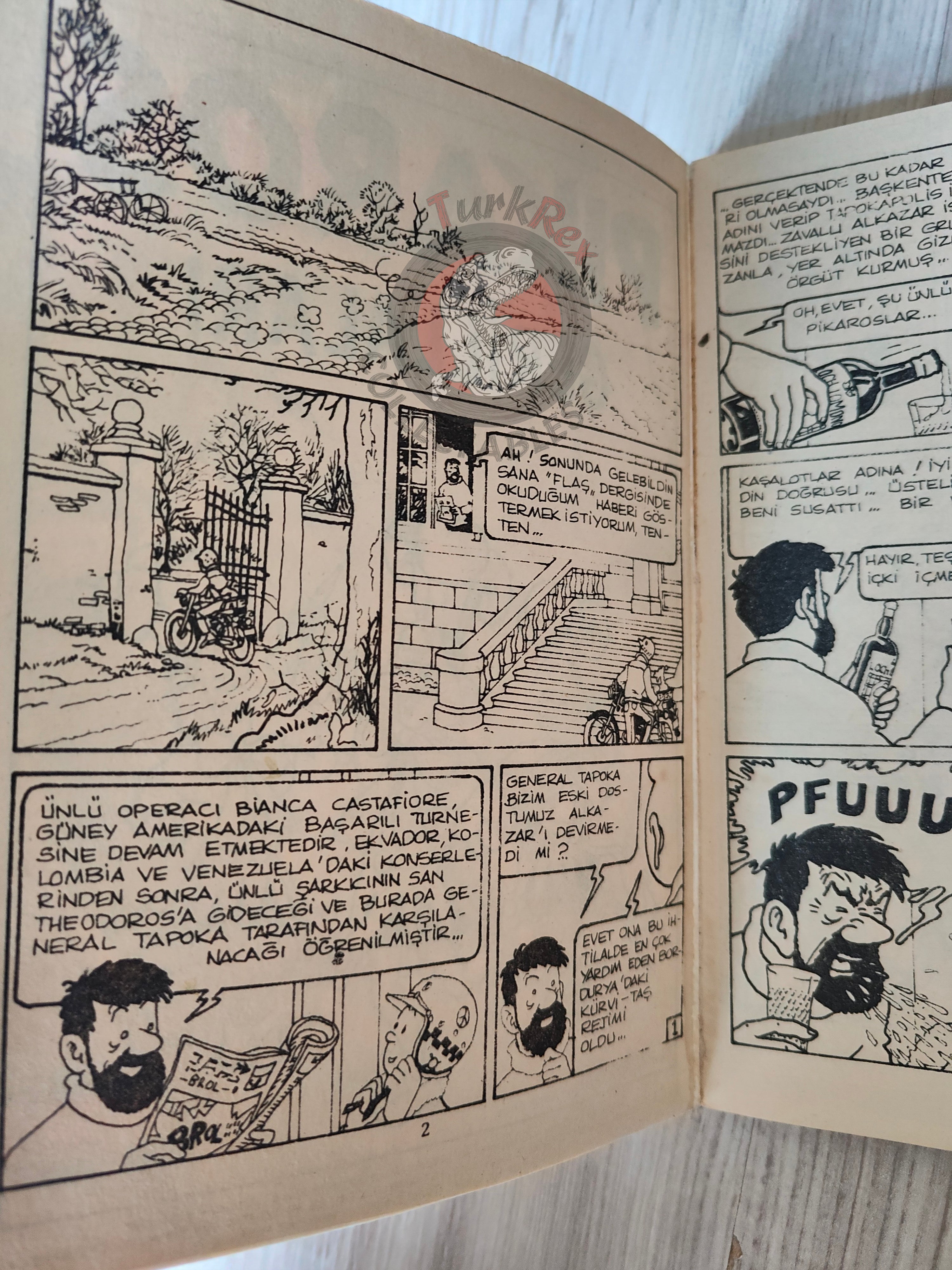 Tintin – Tintin and the Picaros early 1980s Turkish Edition Comic Turkey 2