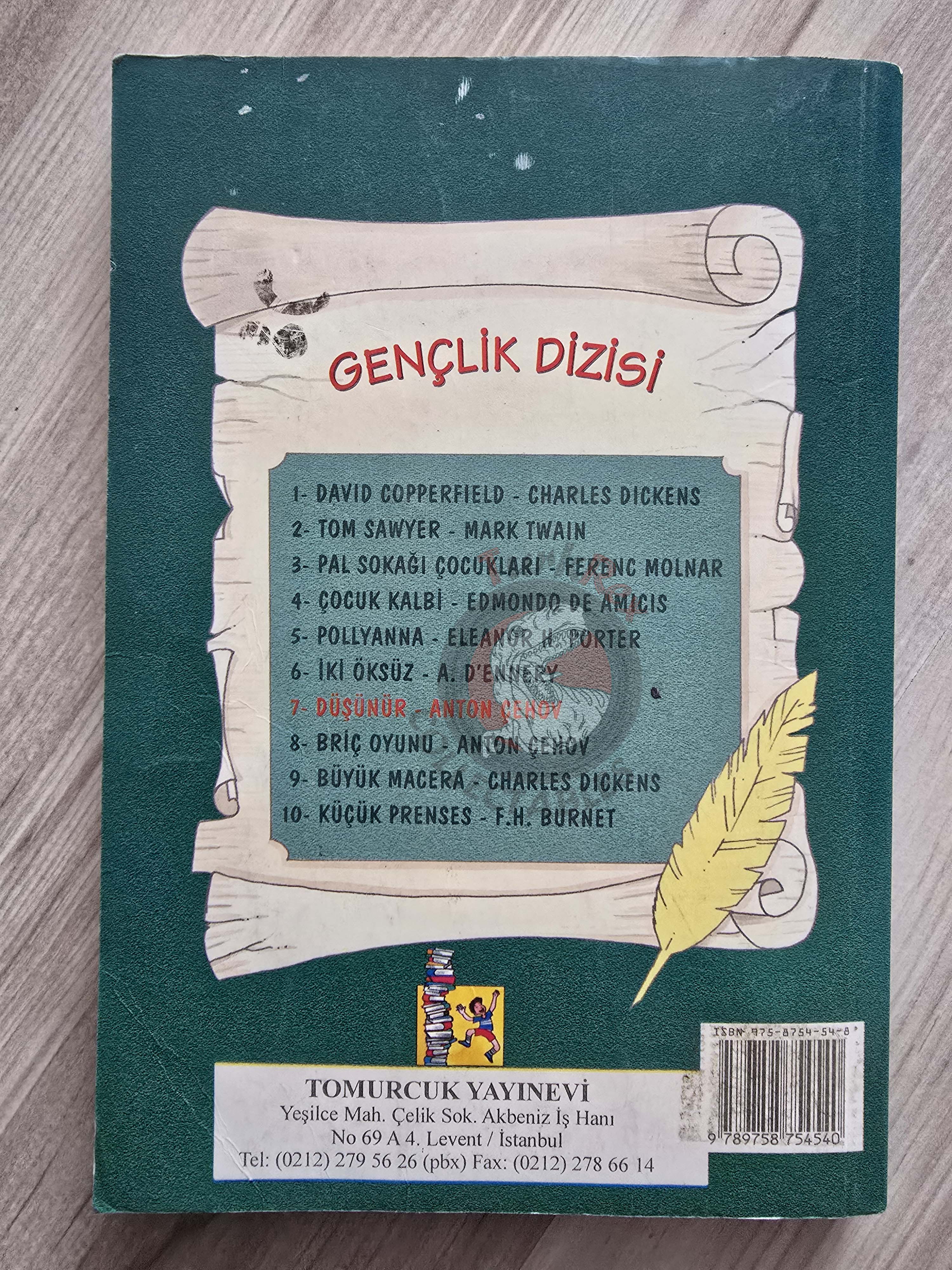 Anton Chekhov – Short Stories Turkish Book Turkey