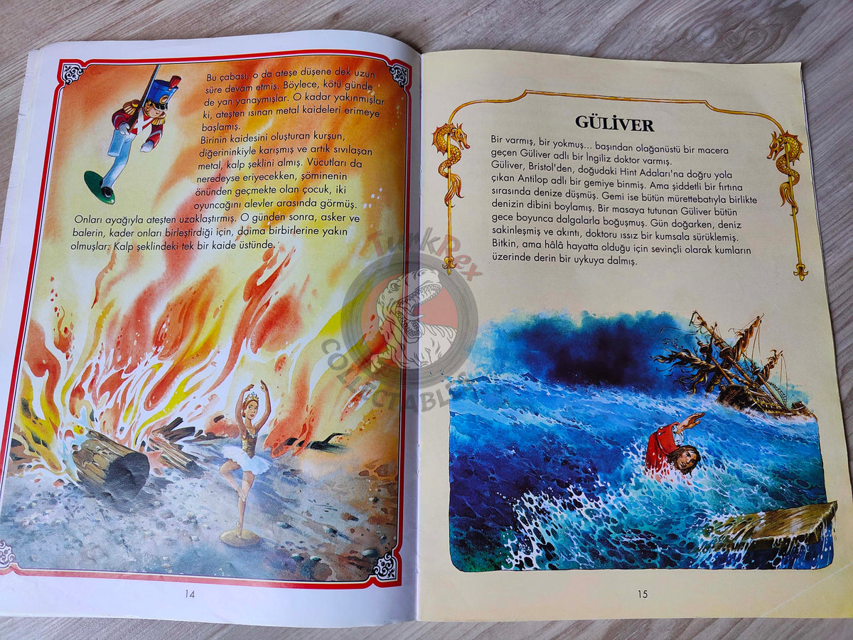 The World's Finest Children's Fairy Tales Turkish Book Turkey Illustrated Gulliver’s Travels