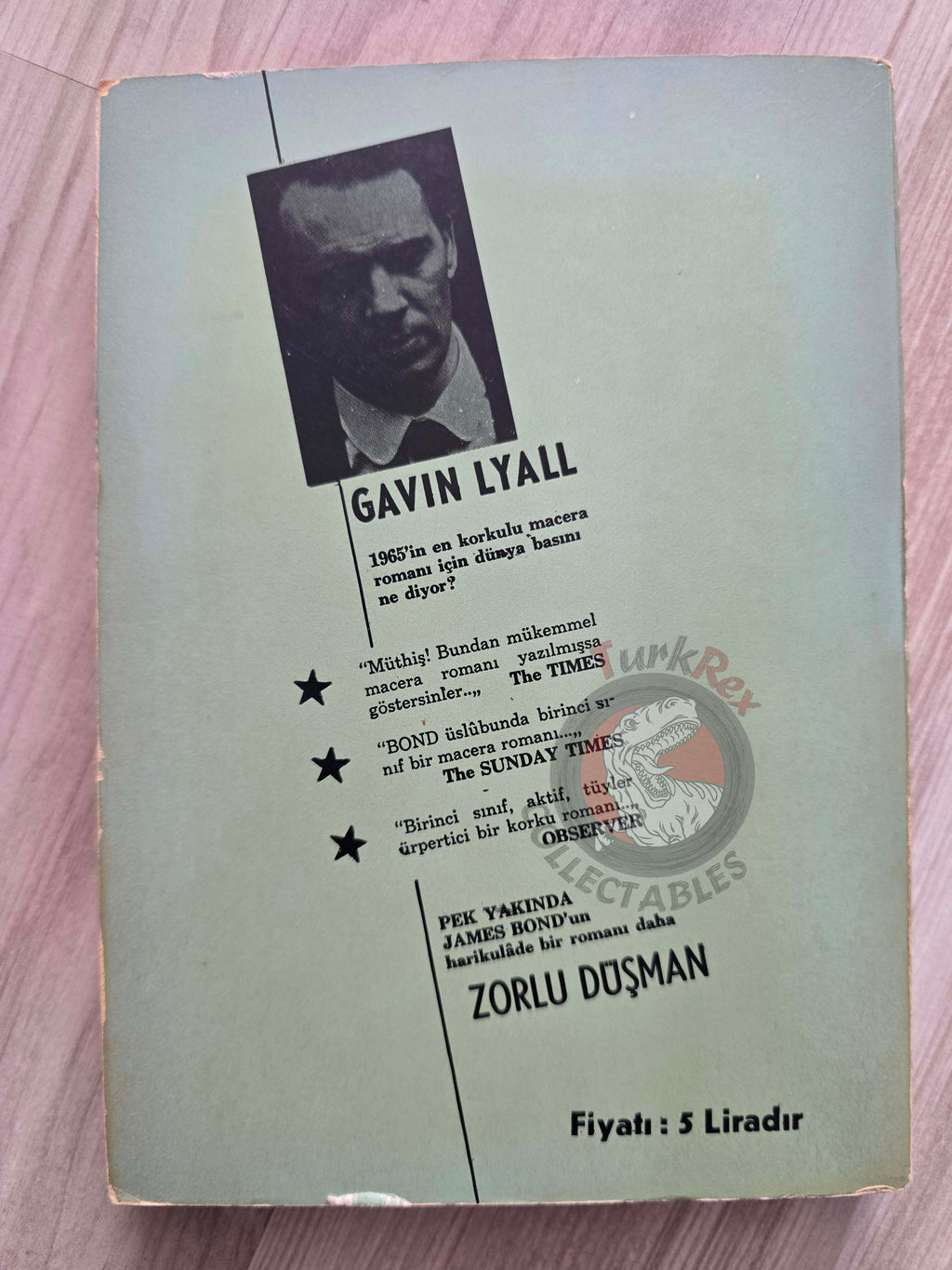 Gavin Lyall – Midnight Plus One 1965 1st Turkish Book Turkey