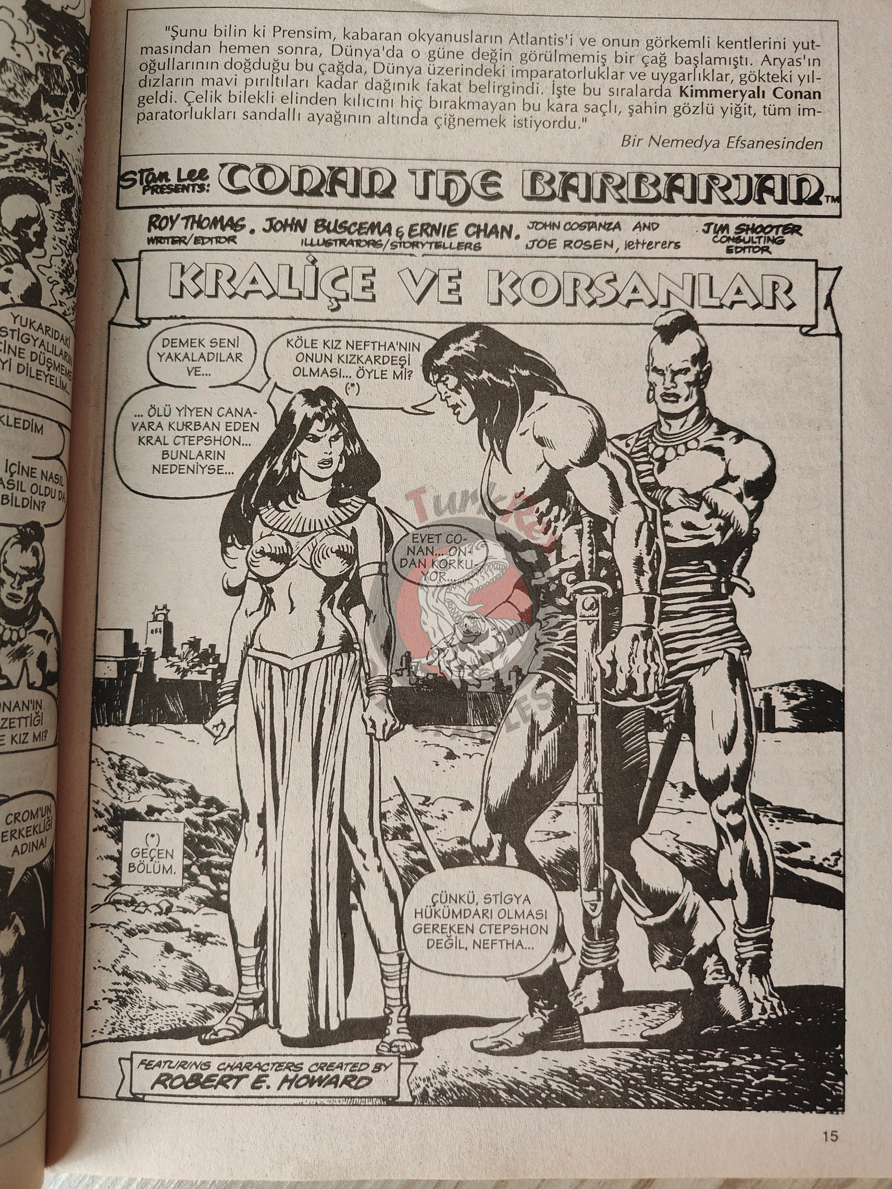 Conan The Barbarian #9 2001 Turkish Comic Turkey #88 #89 #90 #91