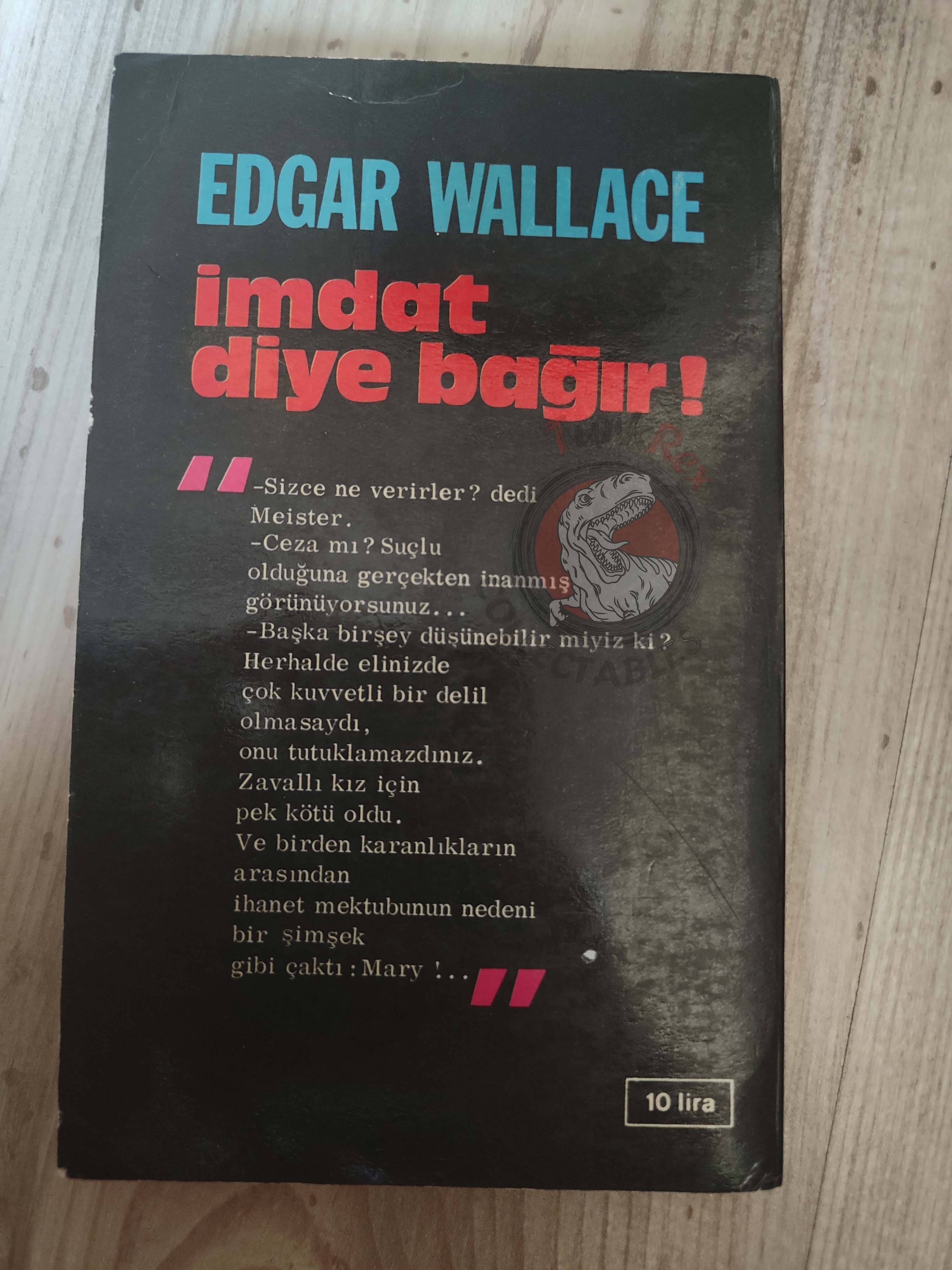 Edgar Wallace – The Gaunt Stranger Ringer 1972 1st Turkish Book Turkey