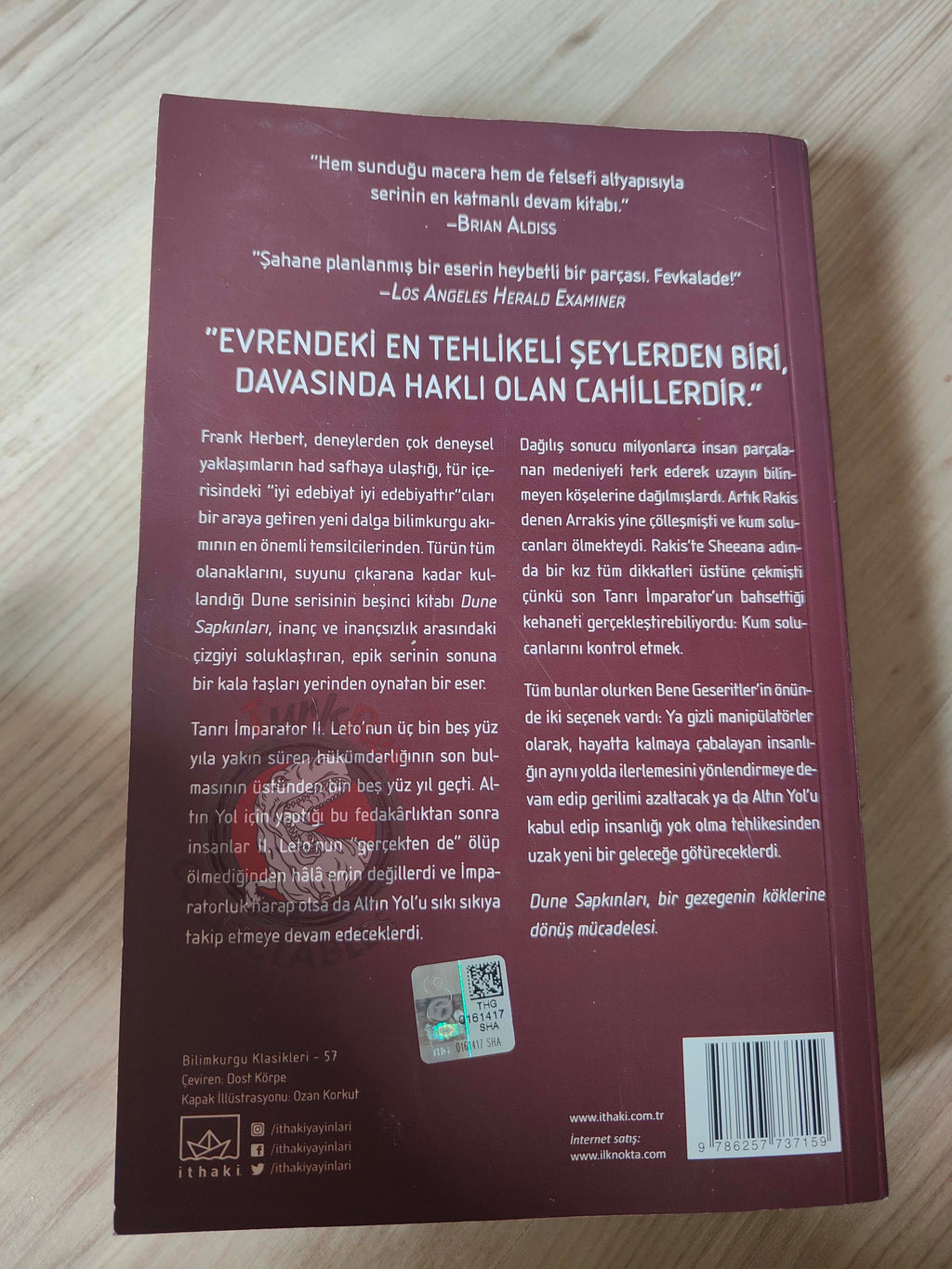 Frank Herbert – Heretics of Dune Turkish Book Turkey Dune Series