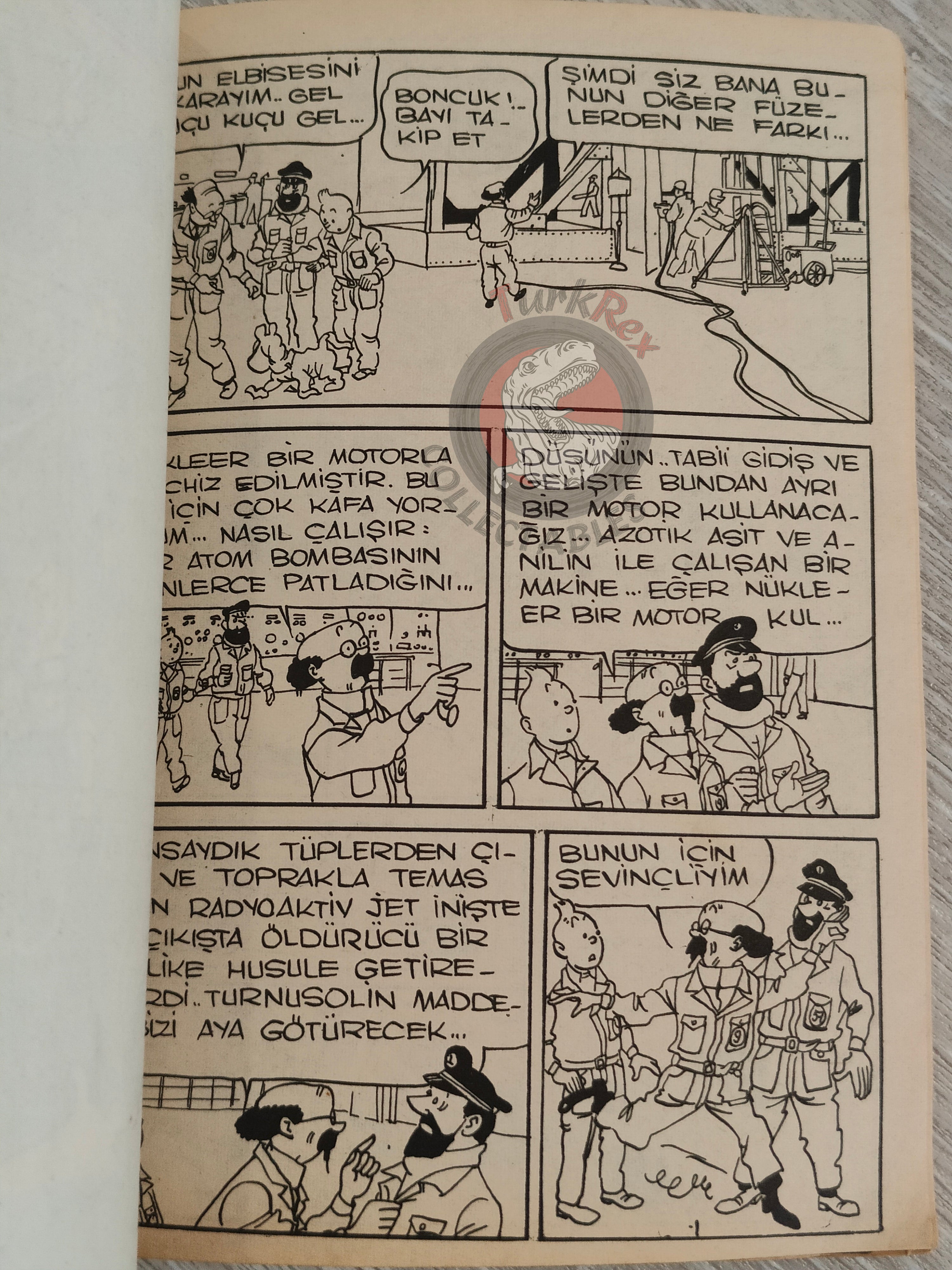 Tintin – Destination Moon 1972 Turkish Edition Comic Turkey