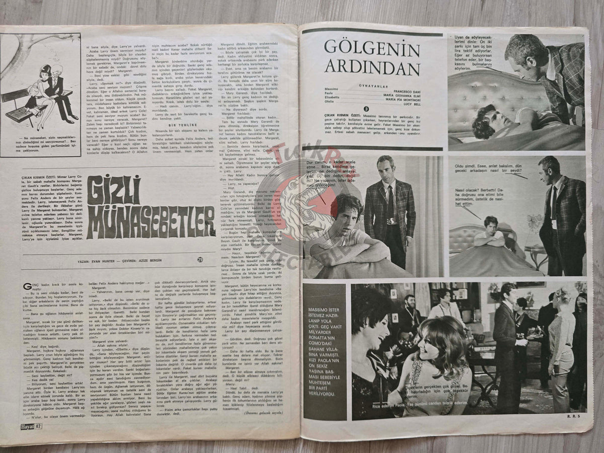Hayat 1969 American Astronauts Apollo 11 Turkish Magazine Turkey Moon Space Maria Callas