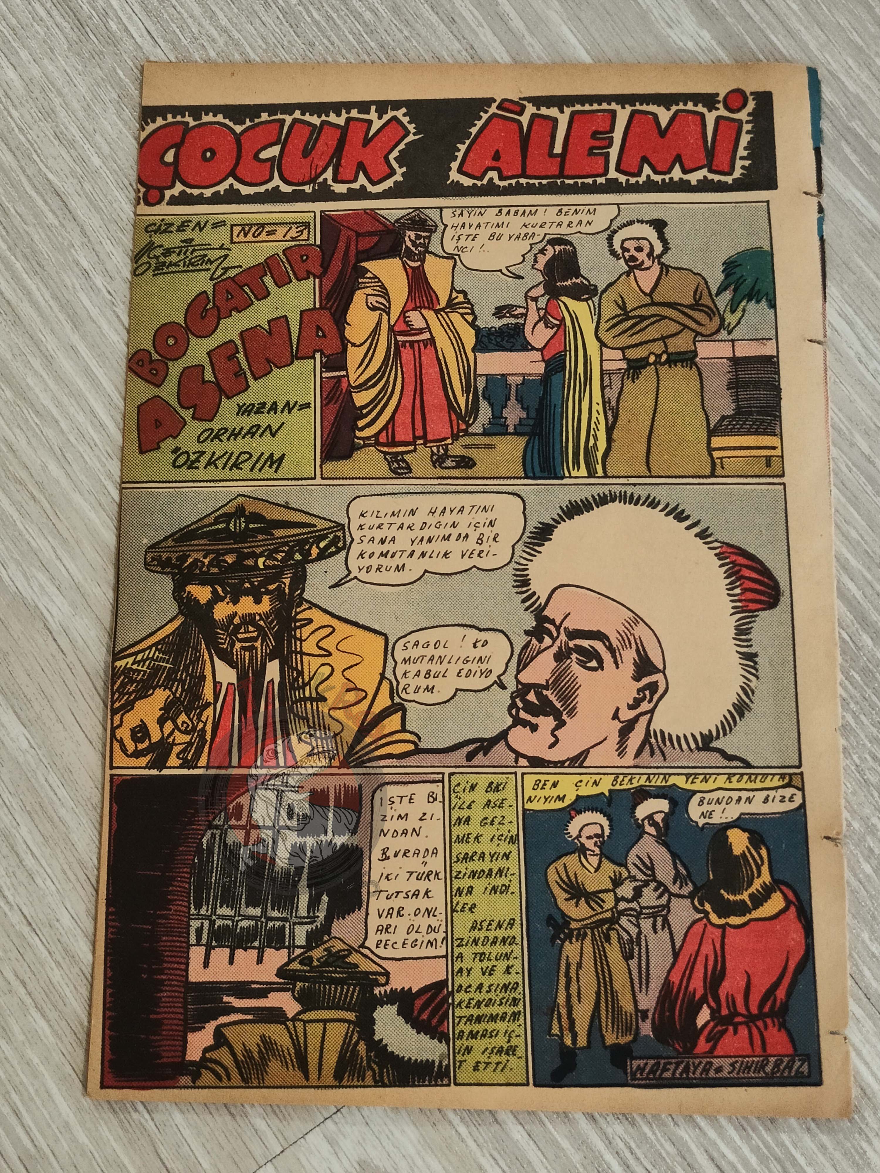 Çocuk Alemi #39 Captain Marvel Jr 1947 Don Winslow of the Navy Turkish Comic Turkey