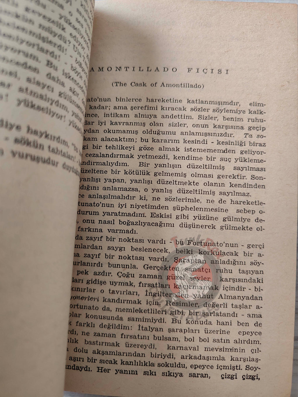 Edgar Allan Poe – The Murders in the Rue Morgue 1962 Turkish Book Turkey