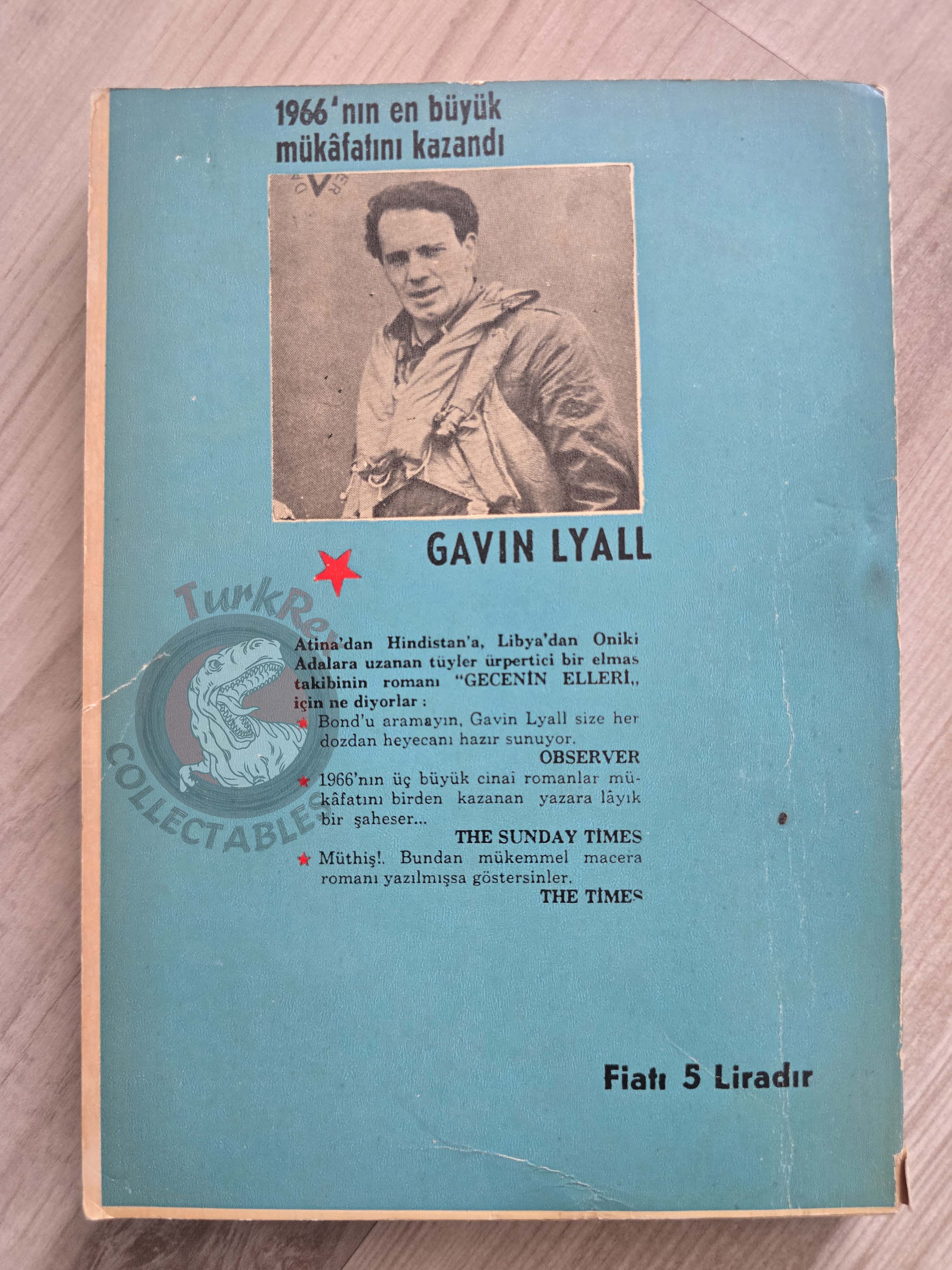 Gavin Lyall – The Wrong Side of the Sky 1966 1st Turkish Book Turkey