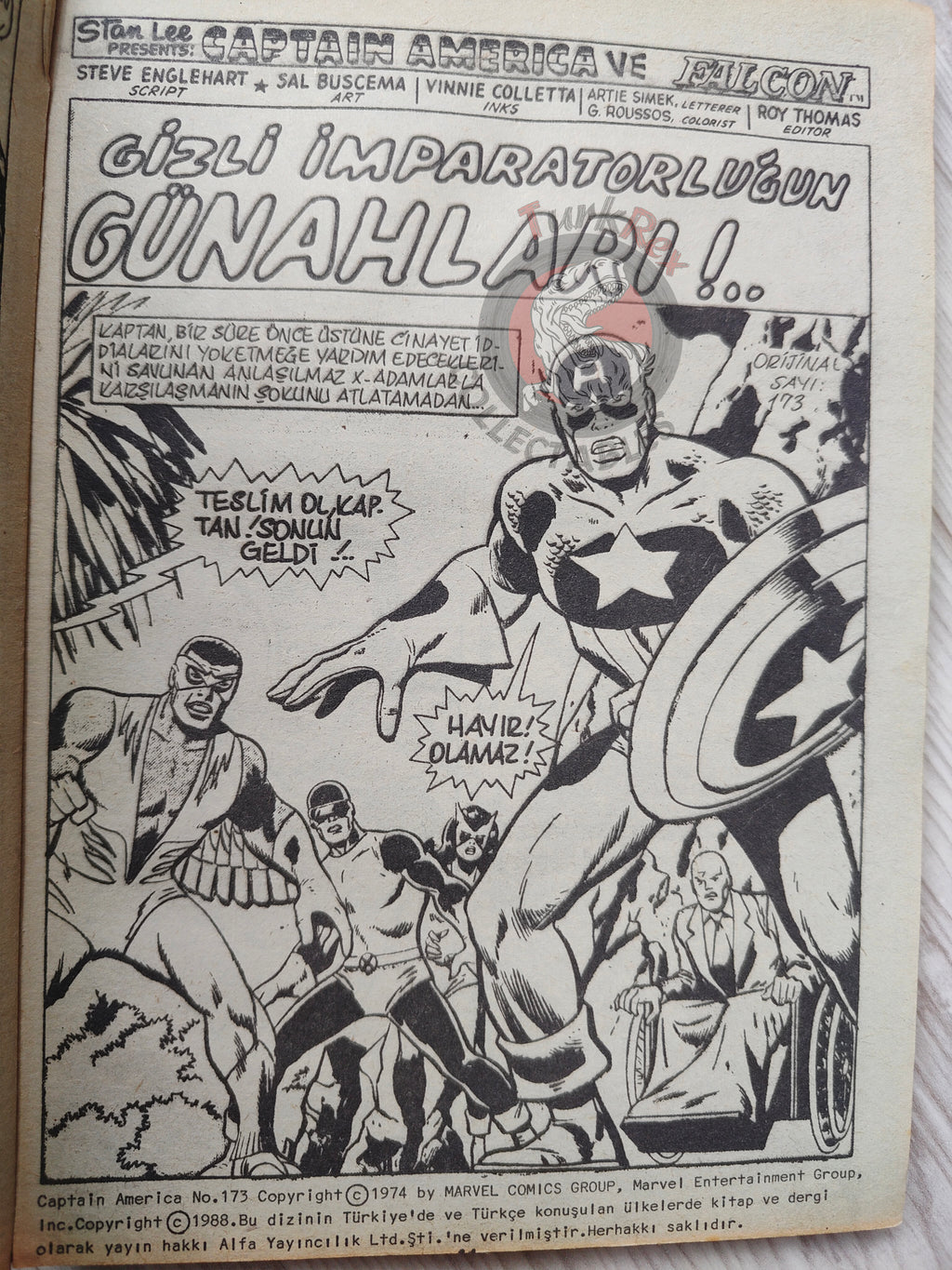 Captain America – Volume 3 1989 Turkish Comic Turkey Thor