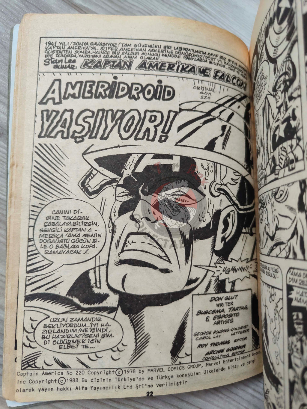 Captain America – Volume 9 1989 Turkish Comic Turkey Falcon