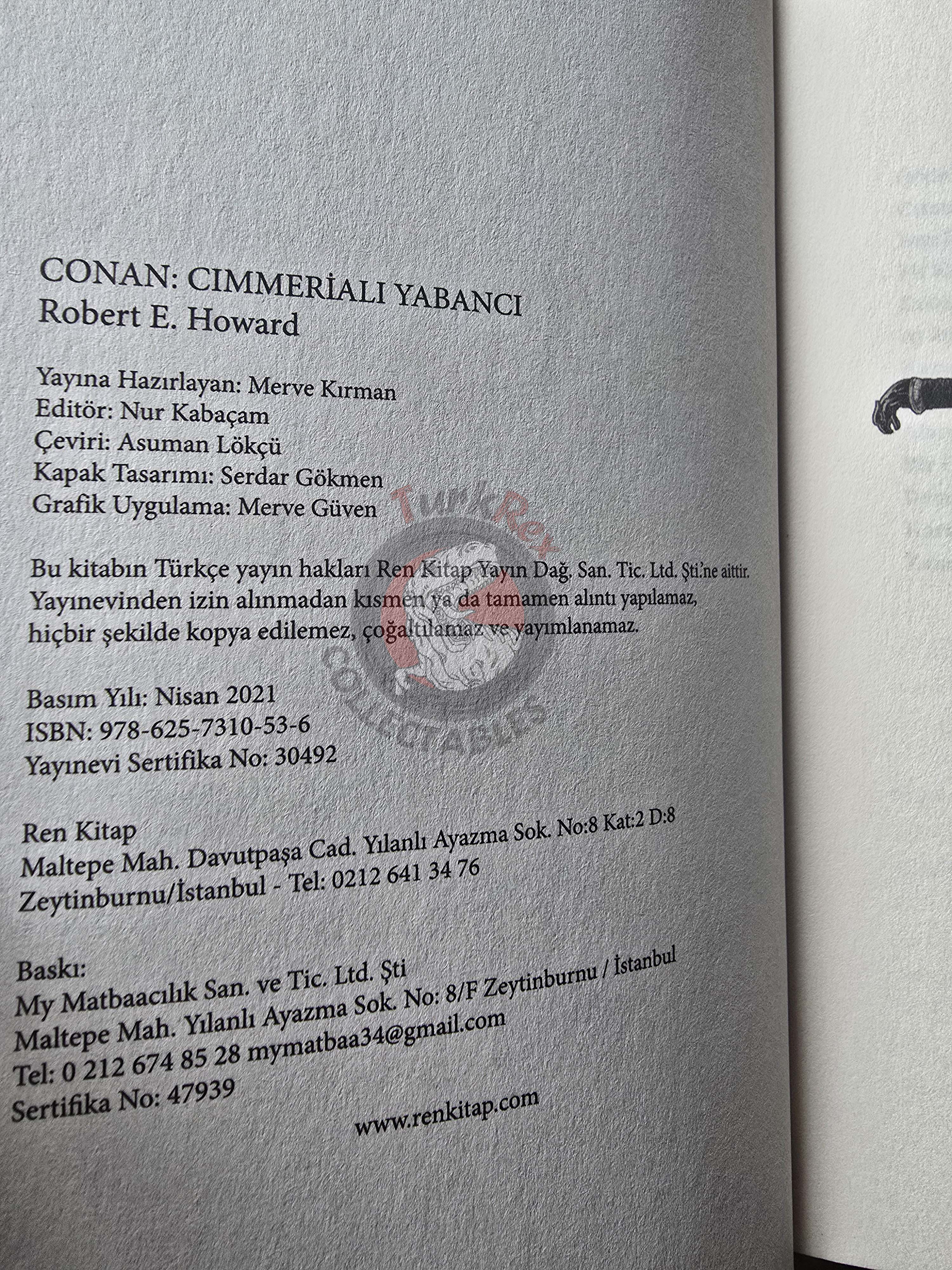 Robert E. Howard - Conan First Edition Turkish Boxed Set Book Turkey