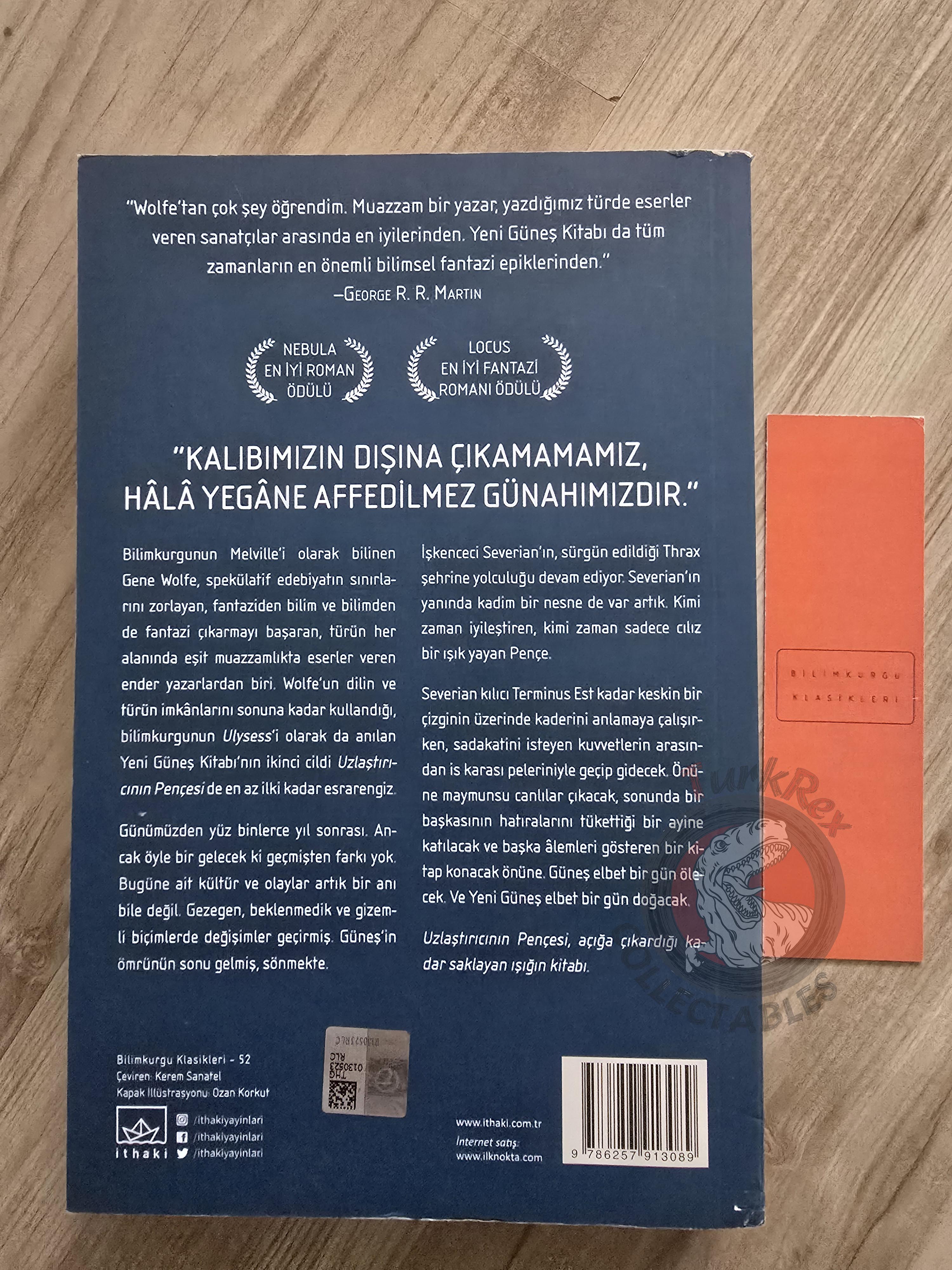 Gene Wolfe – The Claw of the Conciliator 2020 Turkish Book Turkey of the New Sun