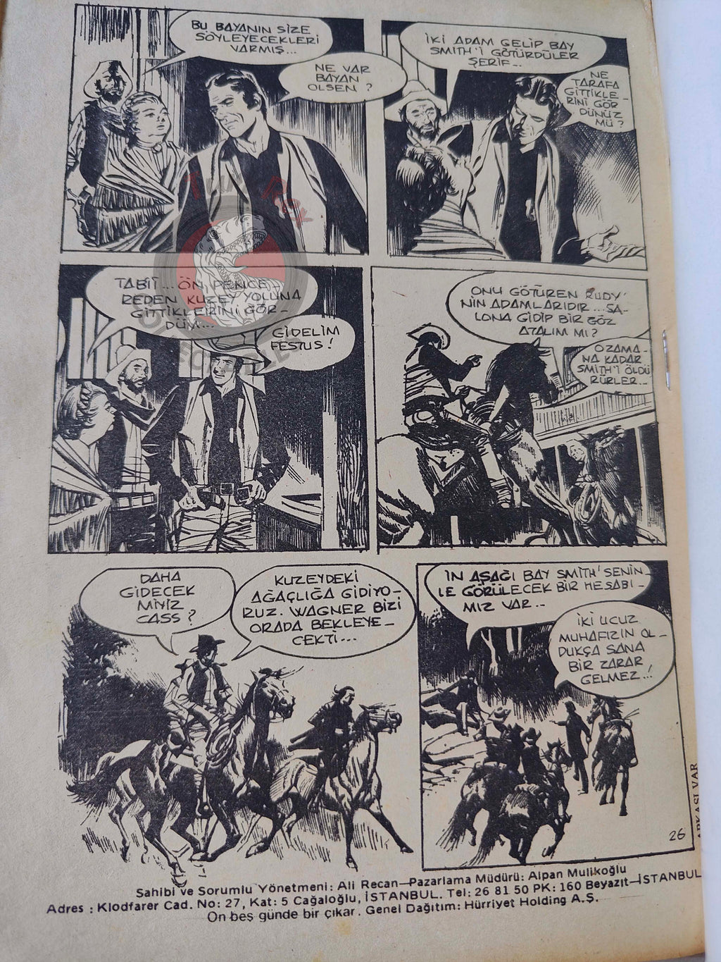 Zorro #3 1980s Turkish Comic Turkey Il Segno di Zorro