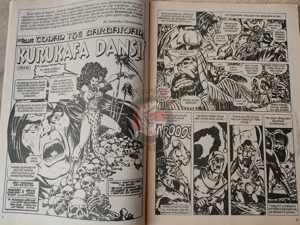 Conan The Barbarian #8 2001 Turkish Comic Turkey #83 #84 #85 #86