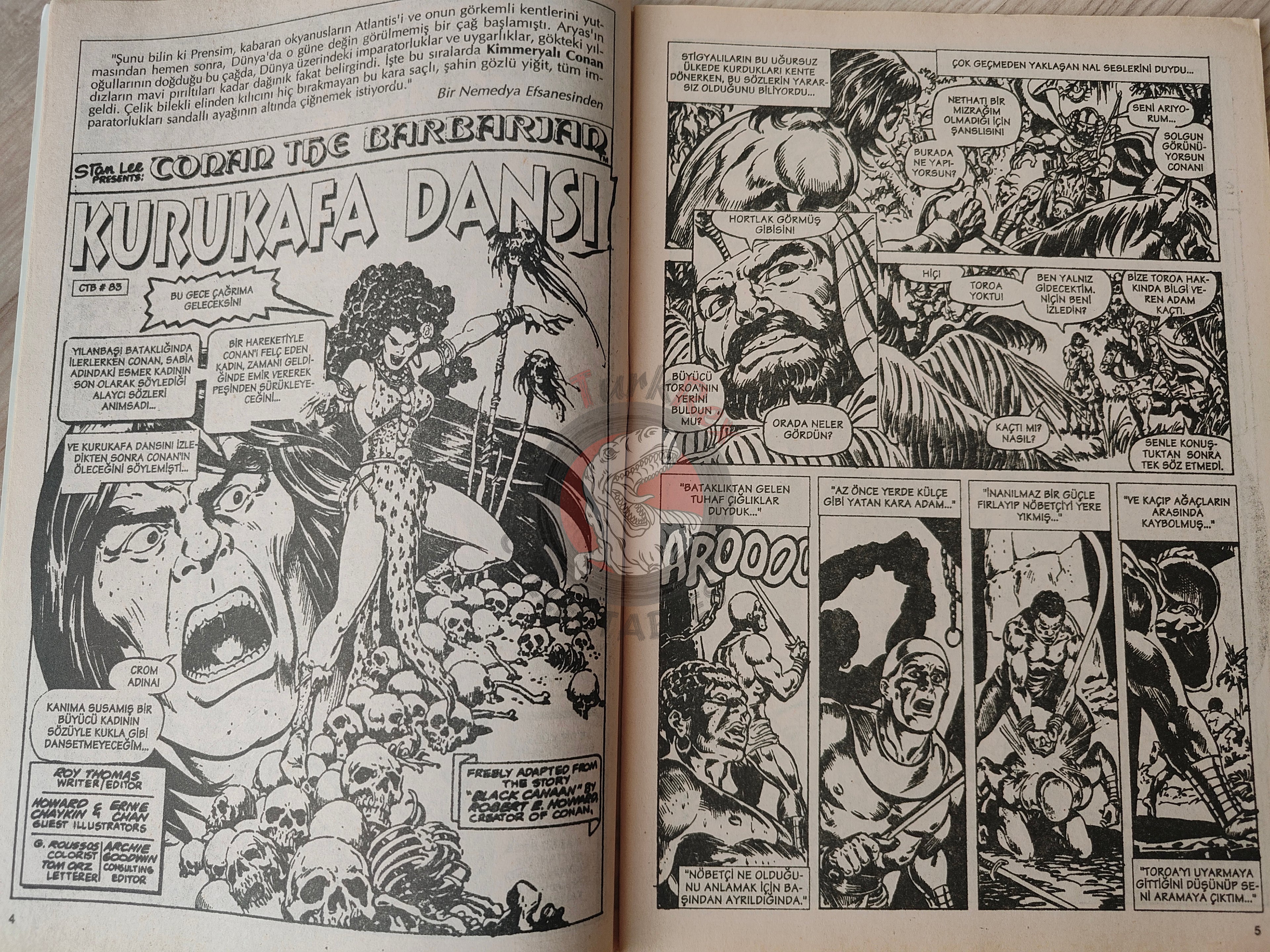 Conan The Barbarian #8 2001 Turkish Comic Turkey #83 #84 #85 #86